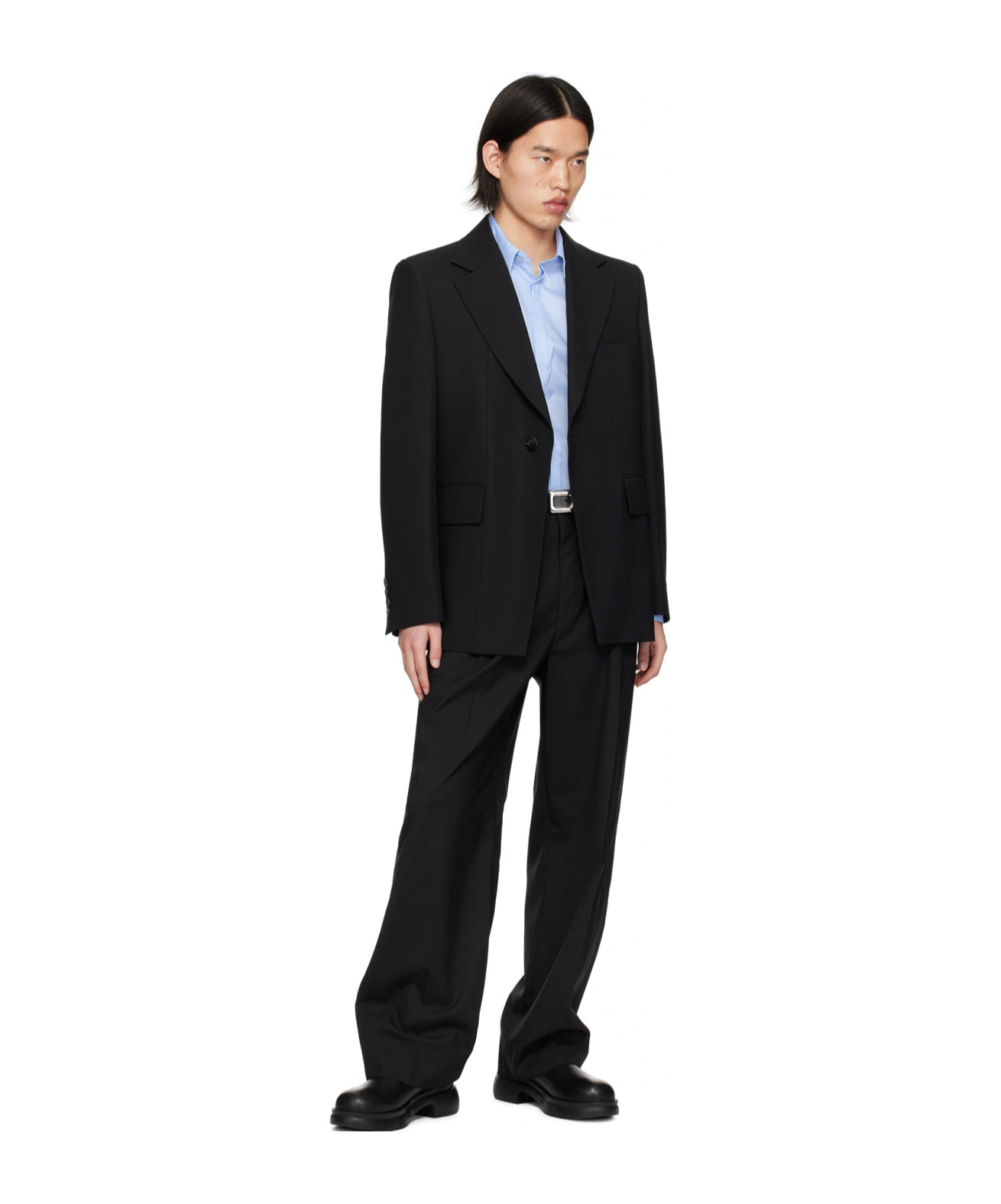 Wooyoungmi Slim Single-breasted Suit Jacket In Black