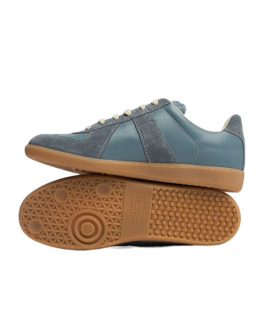 Maison Margiela Replica Contrast-sole Leather Low-top Trainers