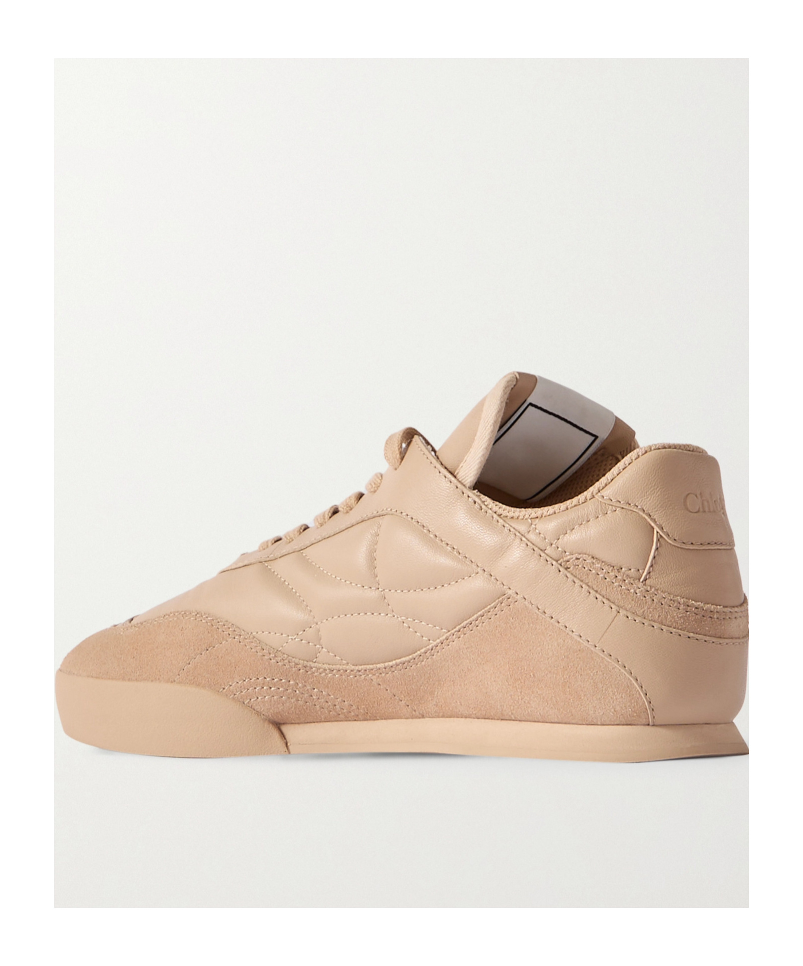 Chloé Laced Sneakers In Nude