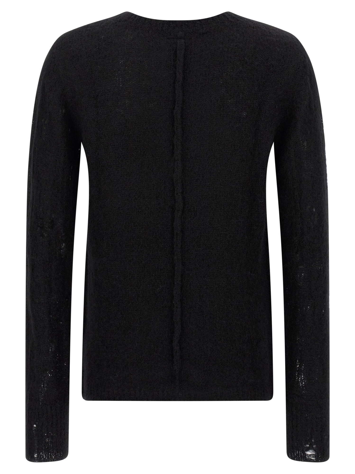 Thom Krom Crew-neck Long-sleeve Sweater In Black