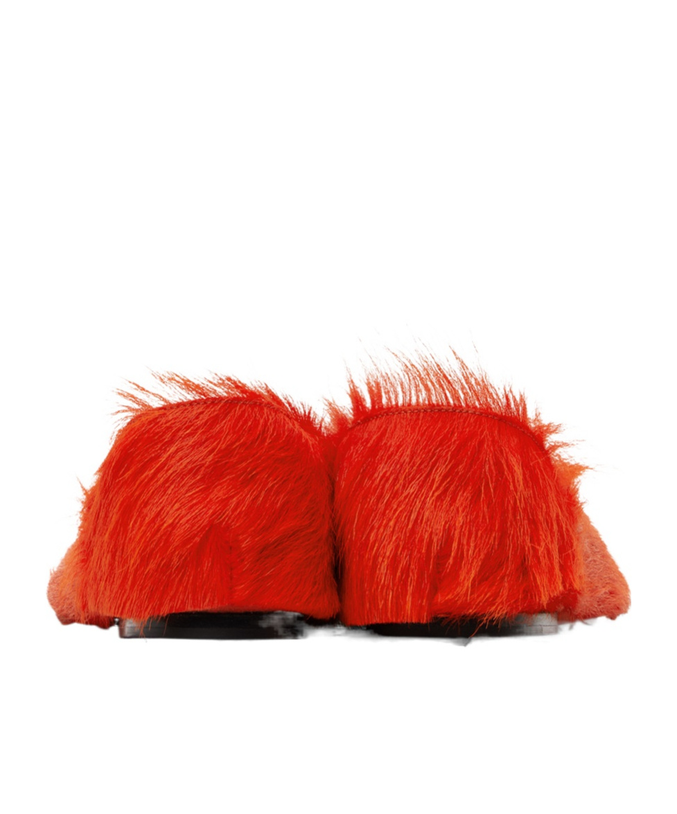 Jil Sander Logo-decorated Flats In Red