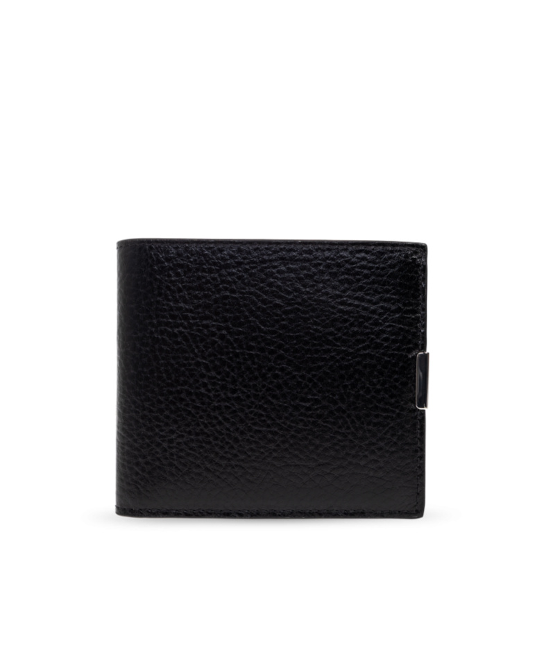 Lemaire Leather Wallet In Black