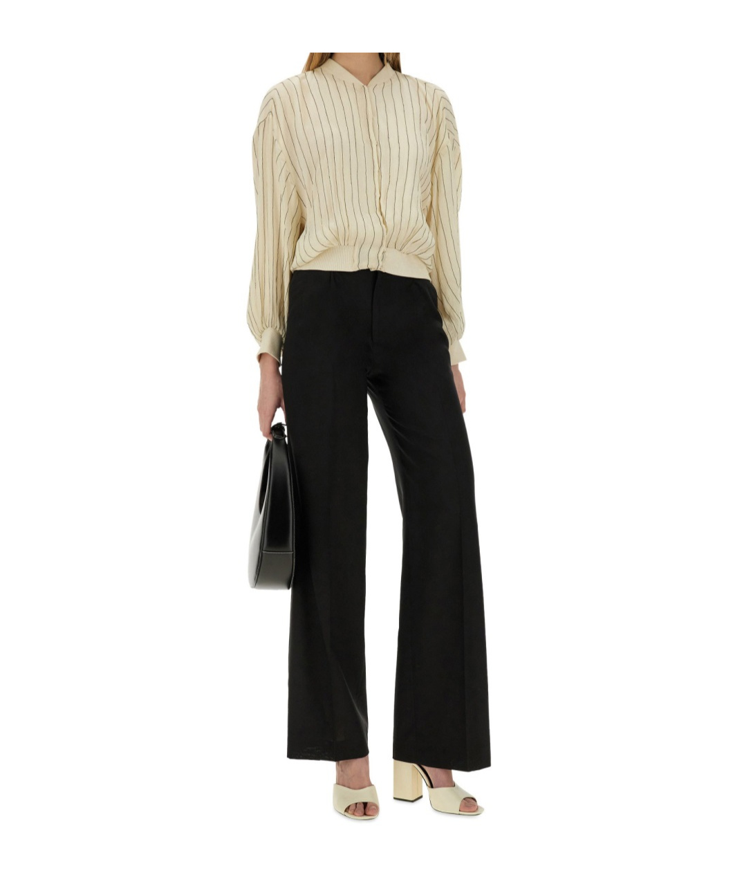 Pt Pantaloni Belt Loops Slacks In Black