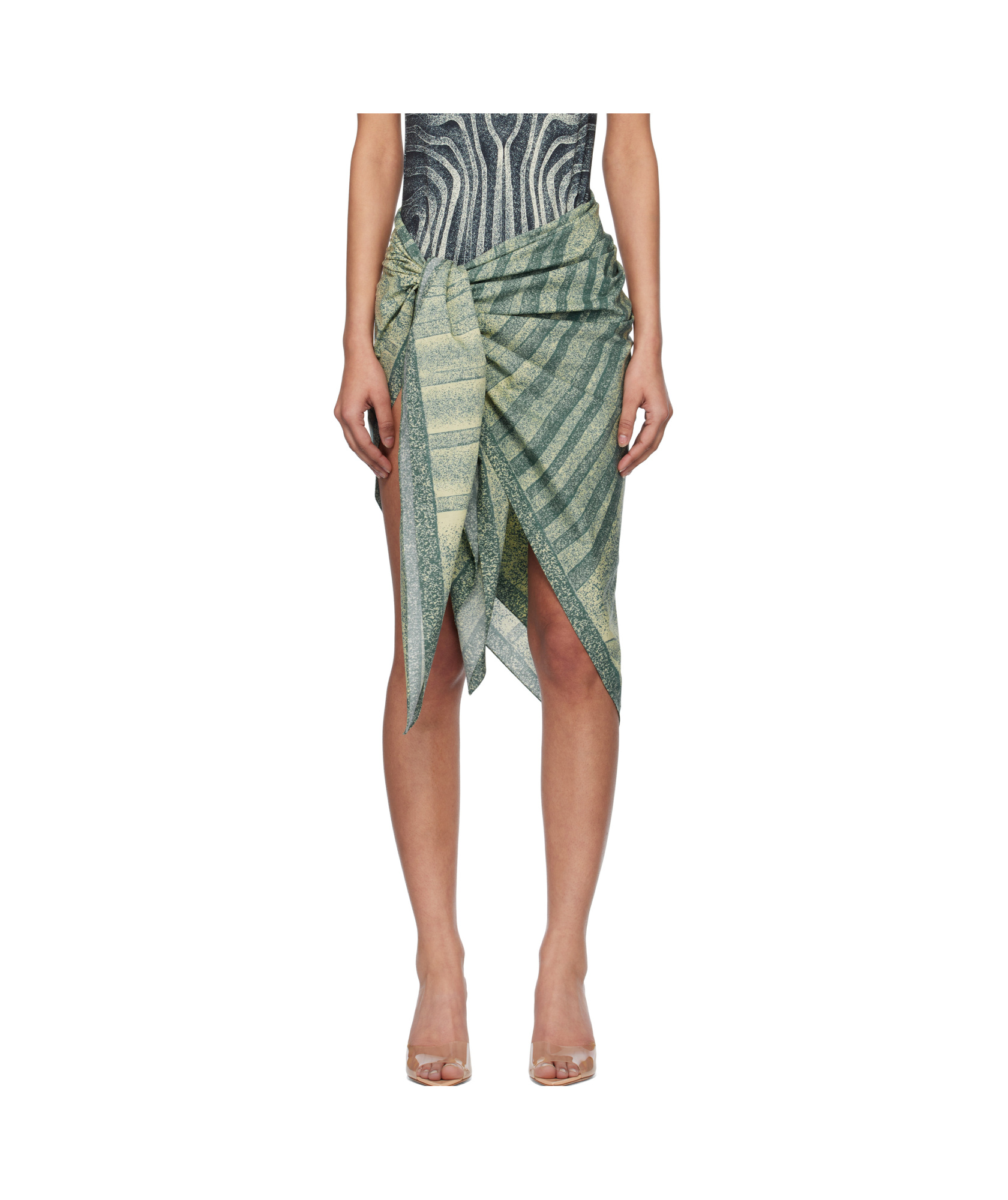 Jean Paul Gaultier Tie-dress In Gray