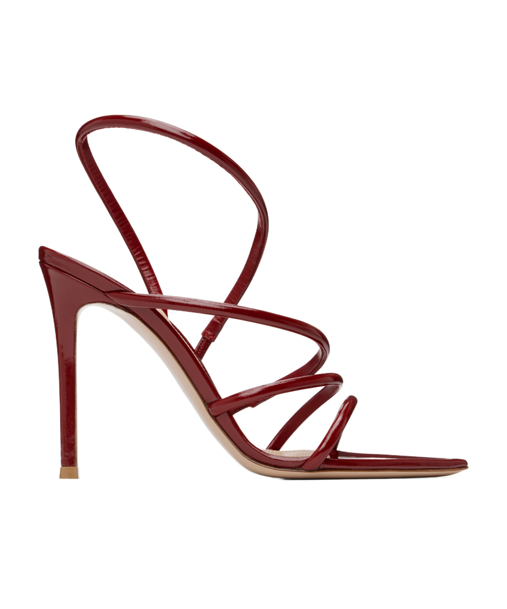 Gianvito Rossi Red Ettie Heeled Sandals In Red