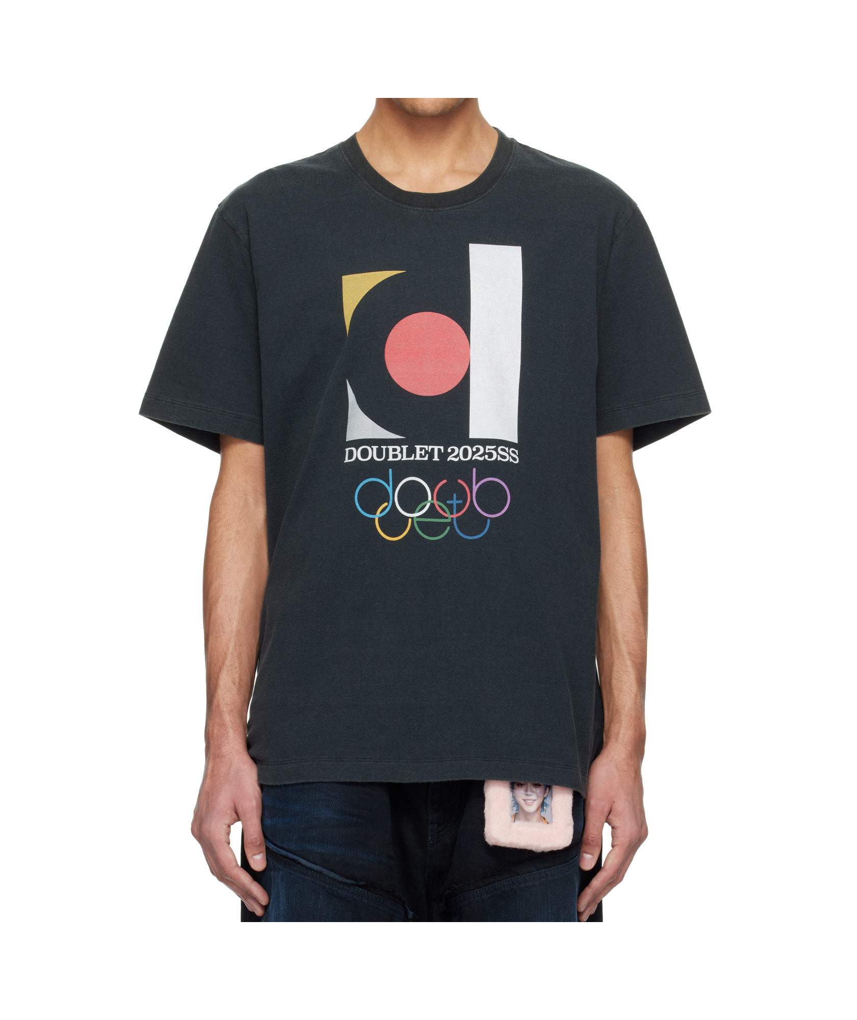 Doublet Graphic-print T-shirt In Black