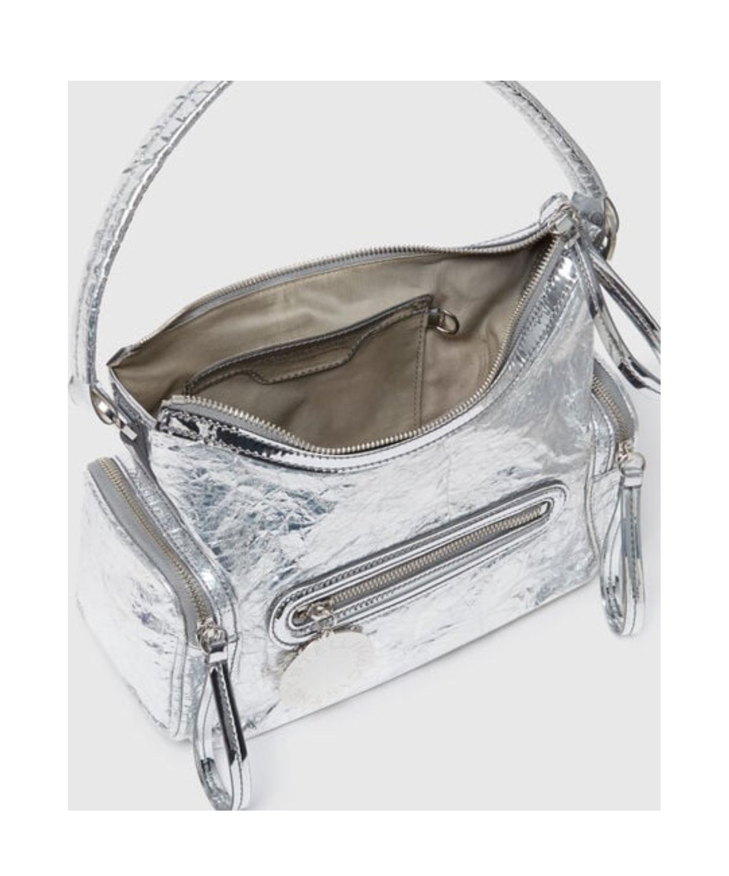 Stella Mccartney Dartmoor Crossbody Bag In Silver