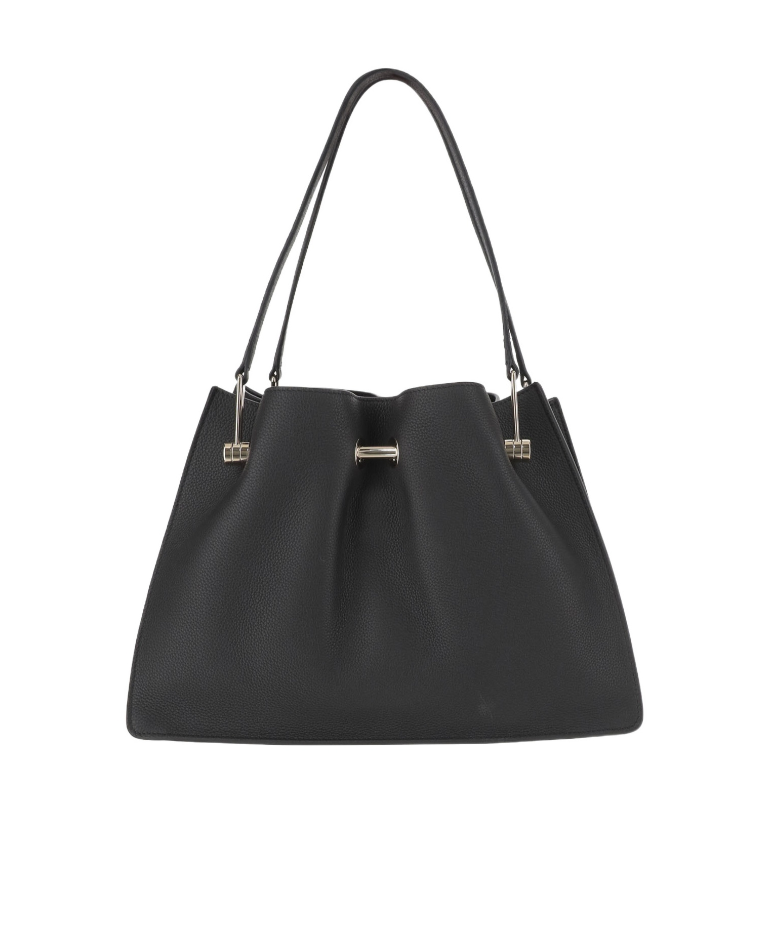 Shop Giorgio Armani Bar-detail Tote Bag In Black