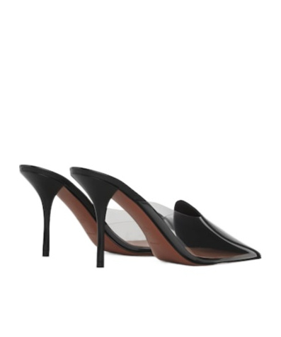 Shop Alaïa 90mm Coeur Mules In Black