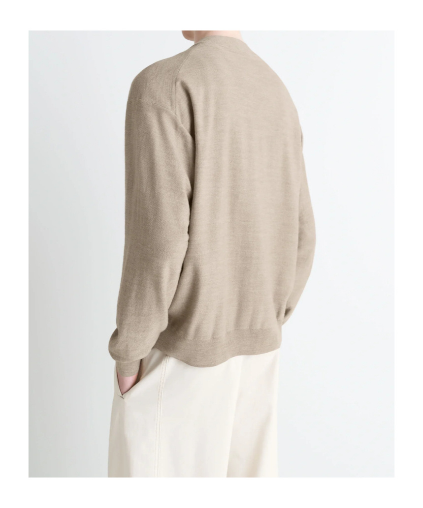 Lemaire Relaxed Twisted Cardigan In Neutral