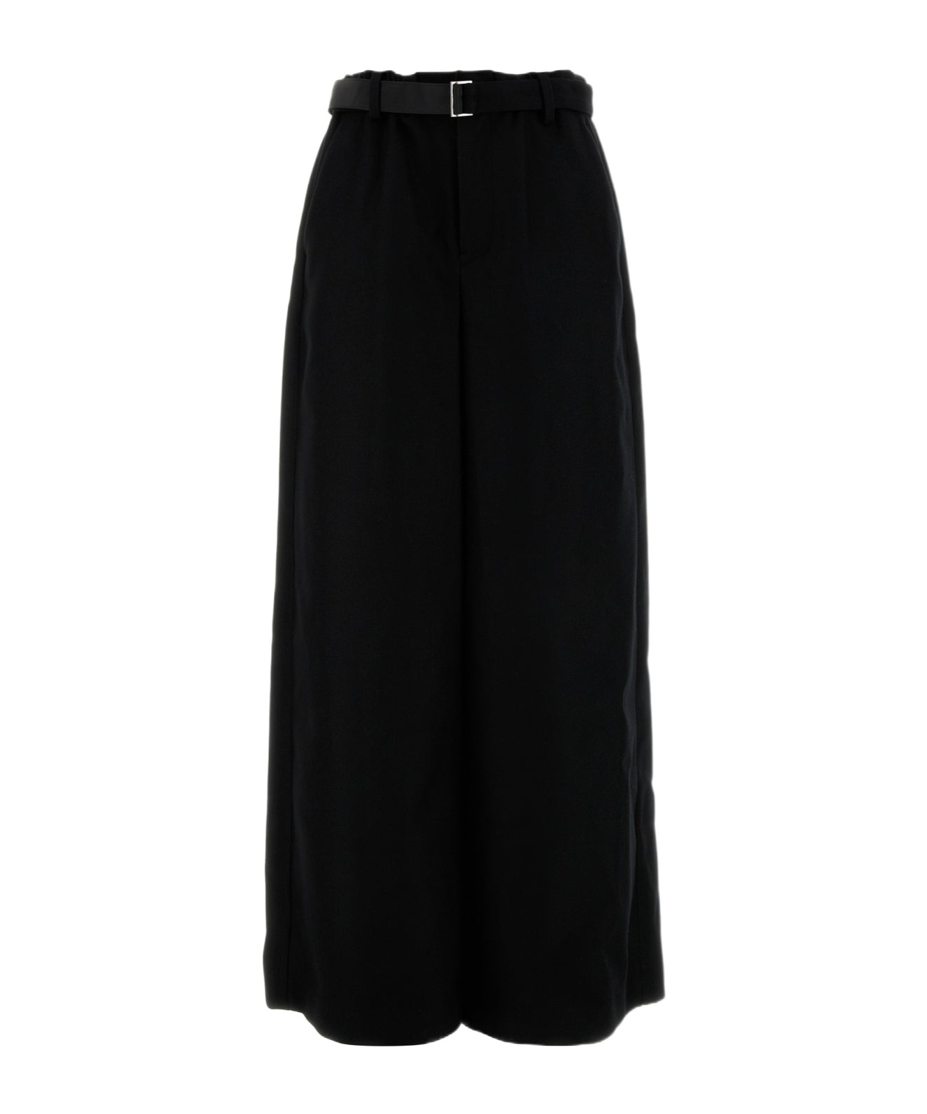 SACAI WOOL PALAZZO PANTS