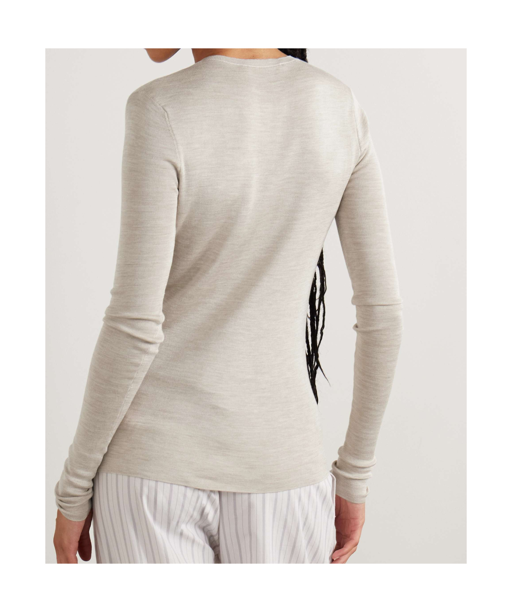 The Row Josette Cardigan In White