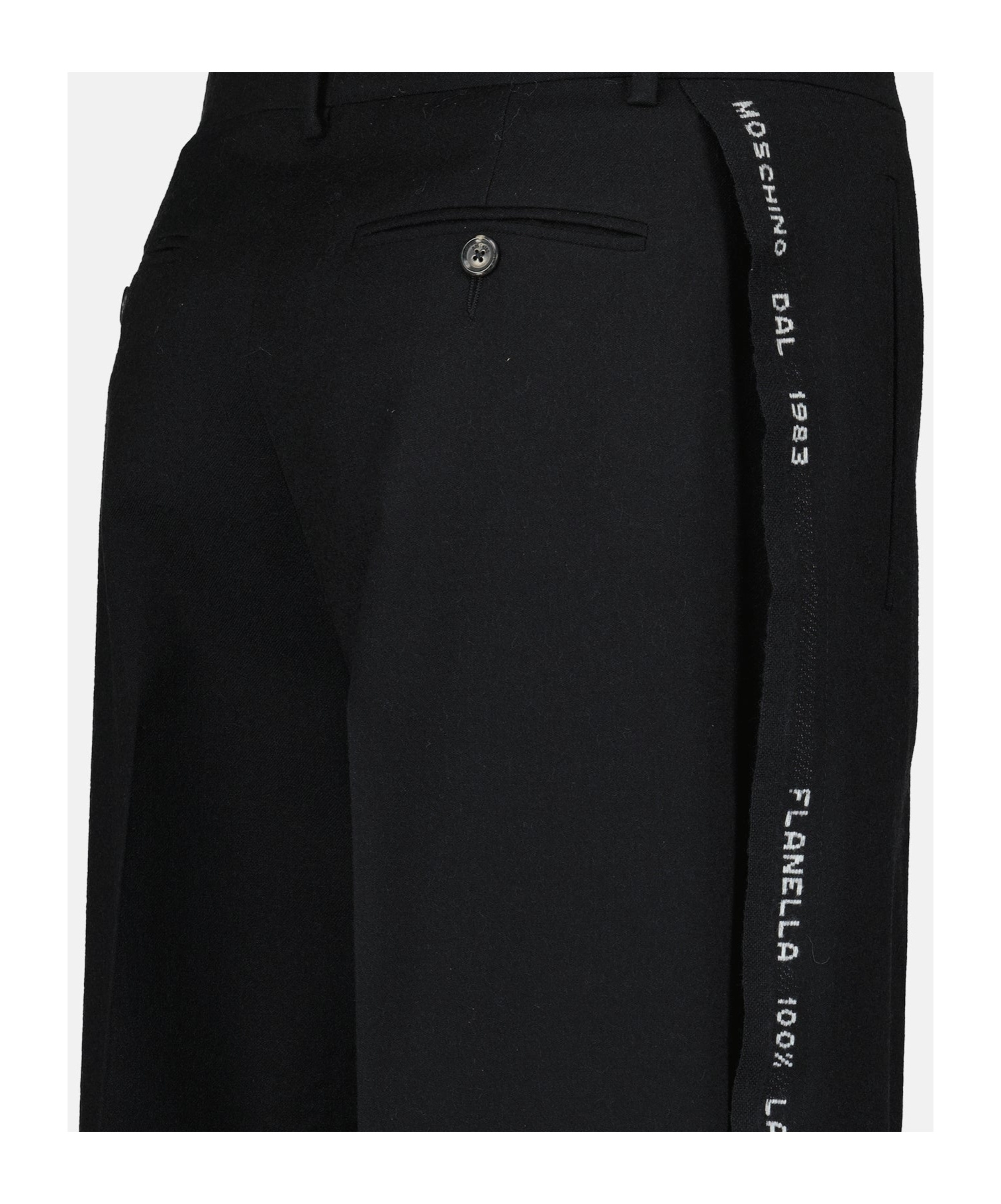 Moschino Belt Loop Casual Pants In Black