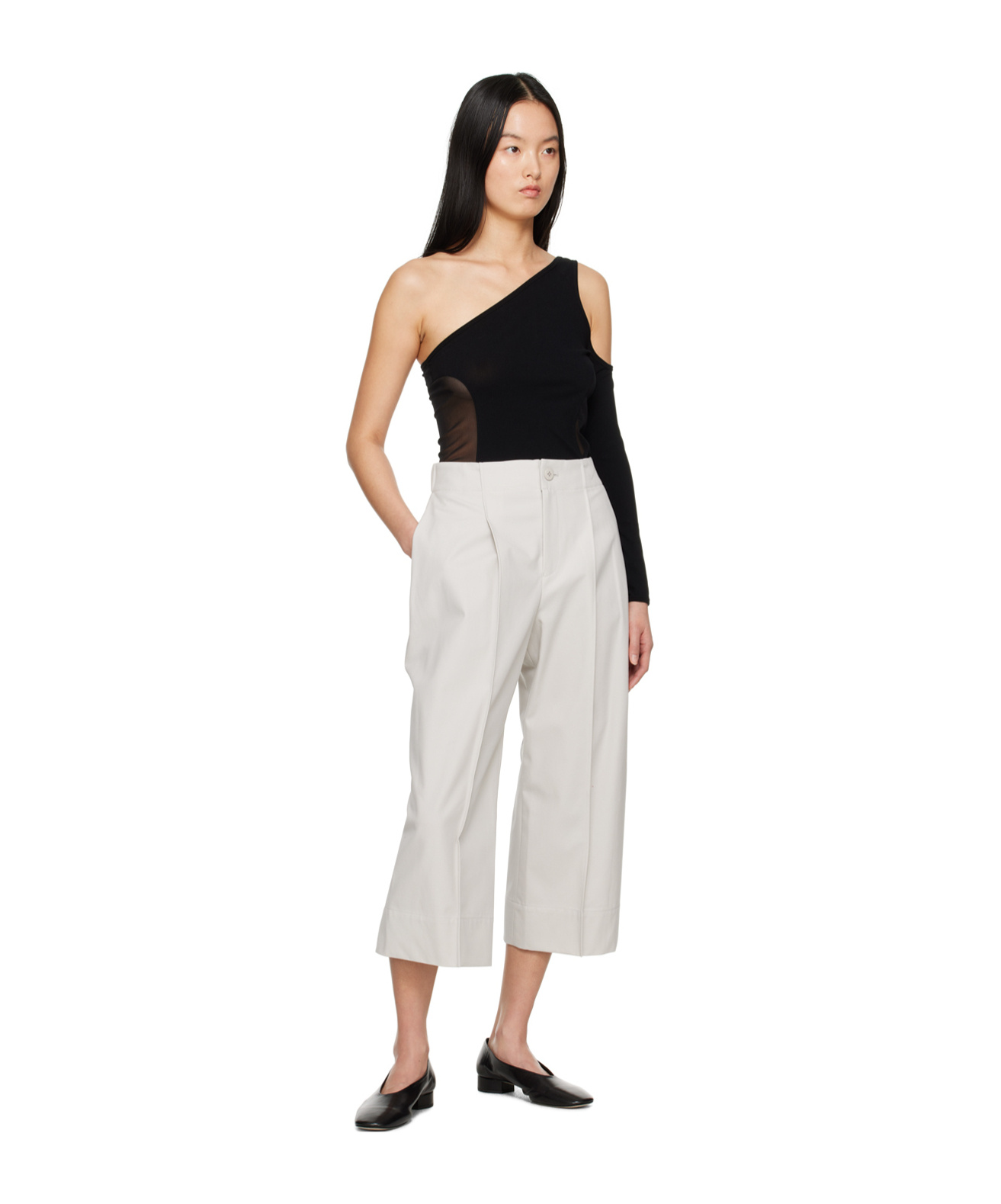Issey Miyake Single Long-sleeved T-shirt In White