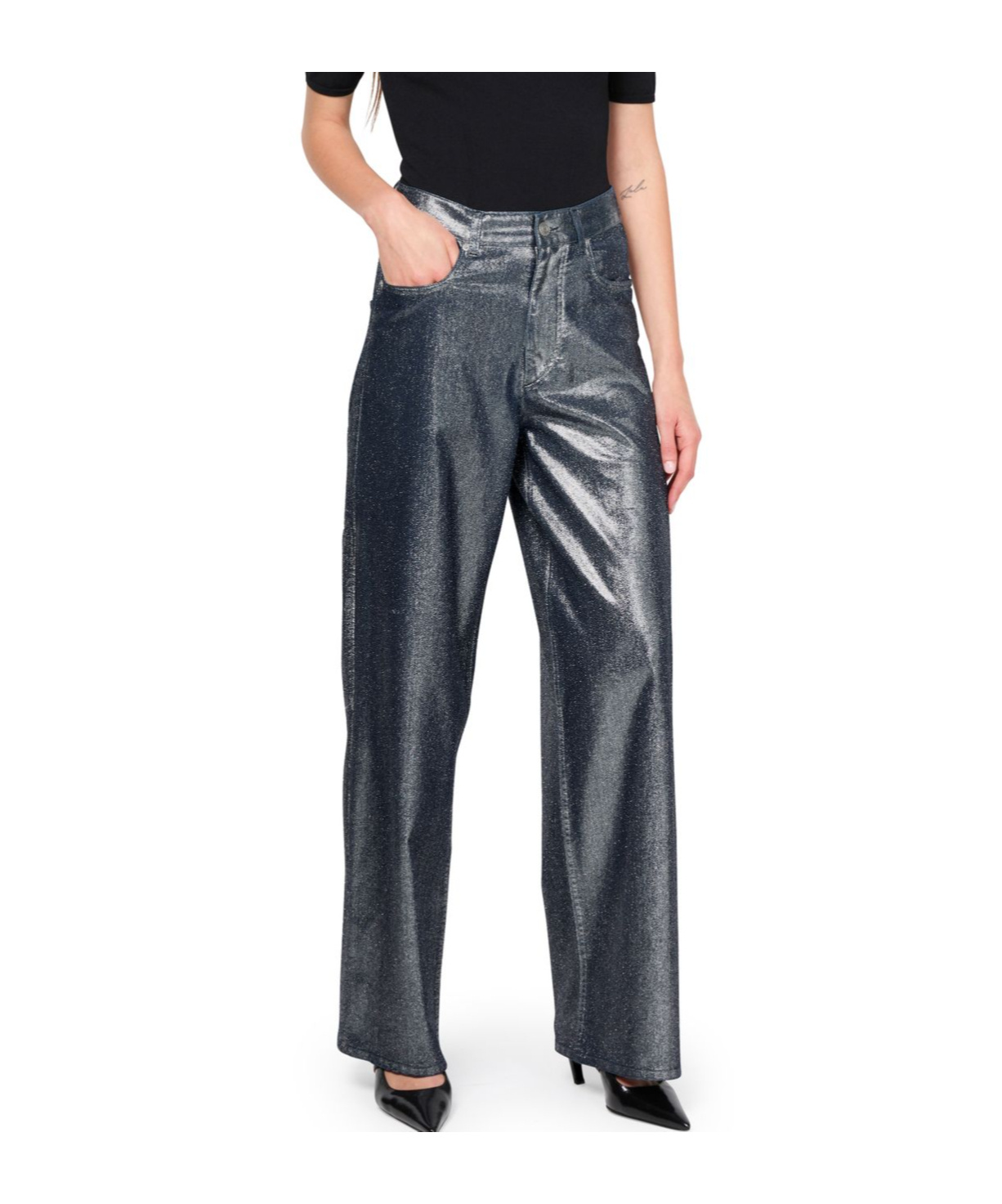Isabel Marant Étoile Denim Trousers With Belt Loops In Black