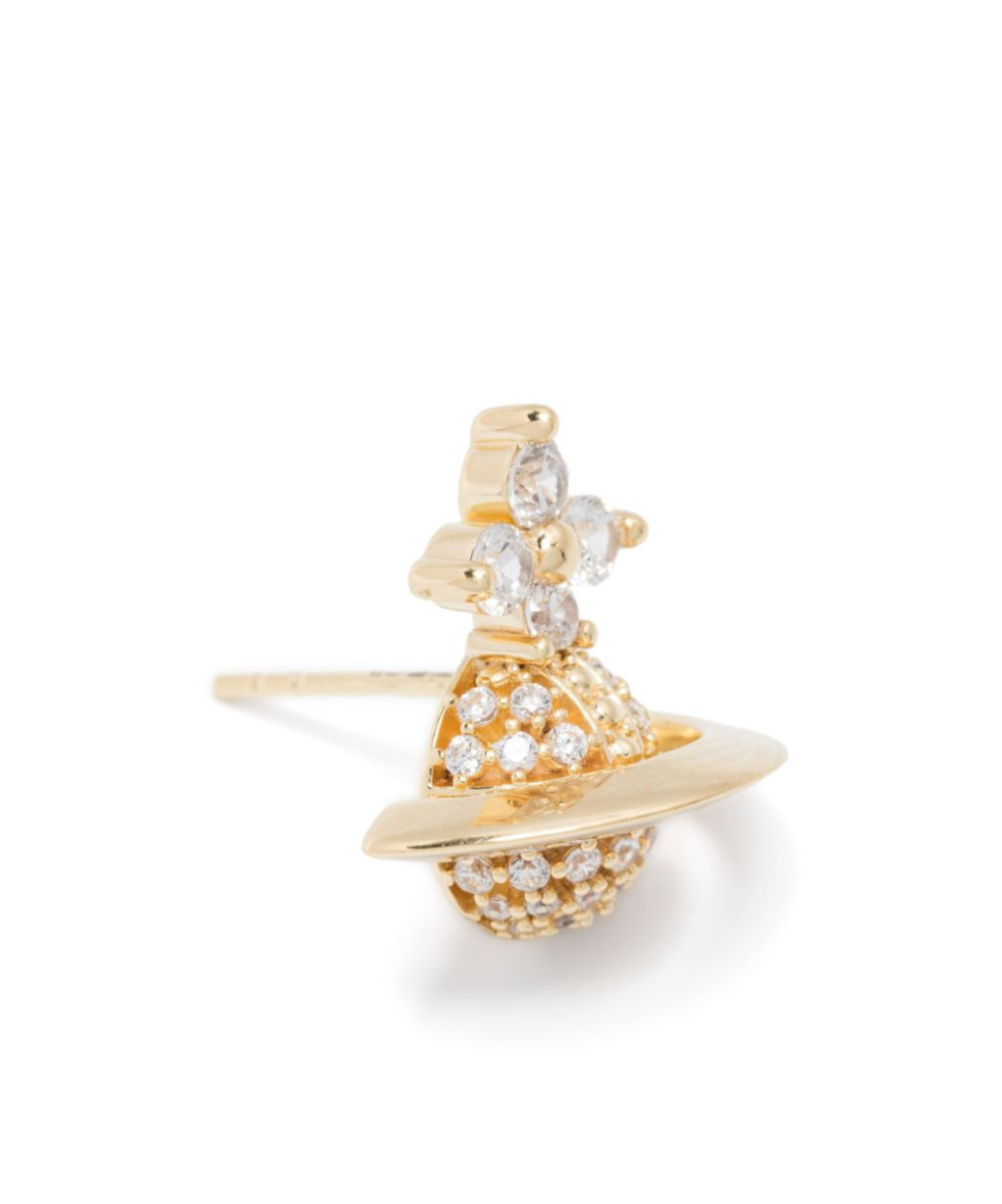 Vivienne Westwood Saturn Shaped Earrings In Gold