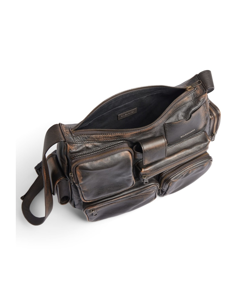 Balenciaga Superbusy Messenger Bag In Brown