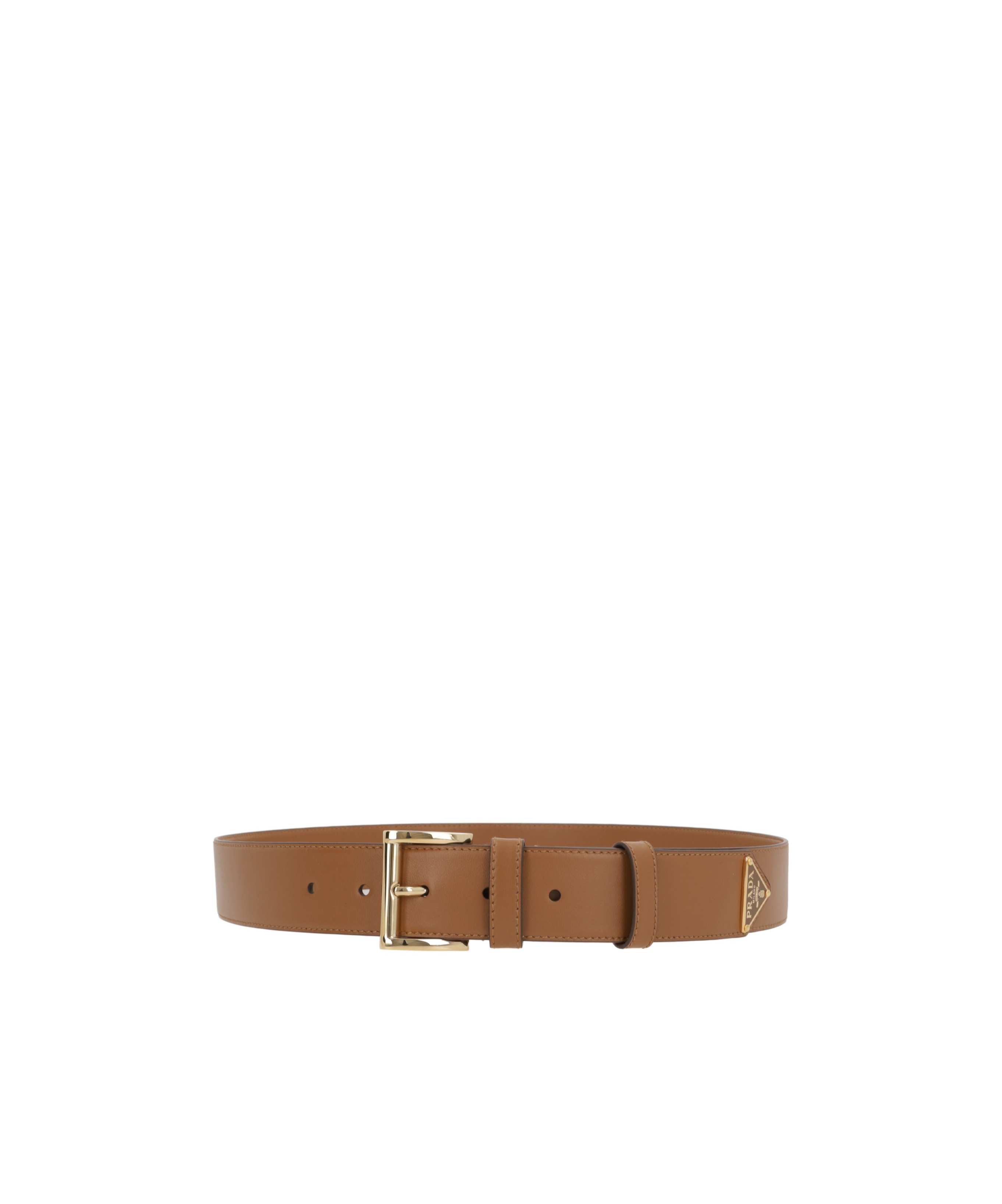 Prada Belt With Logo In Brown