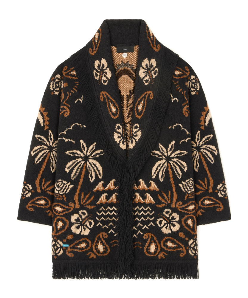 Alanui Palm-tree Fringe Cardigan