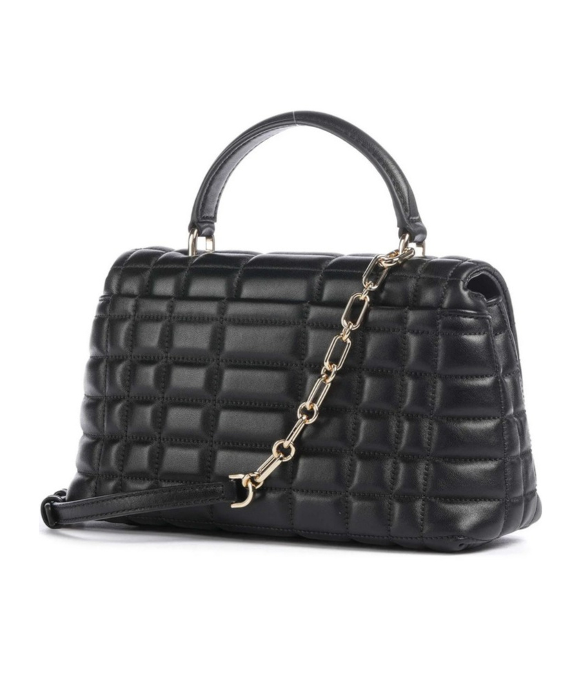 Michael Michael Kors Tribeca Medium Quilted Satchel Bag In Black