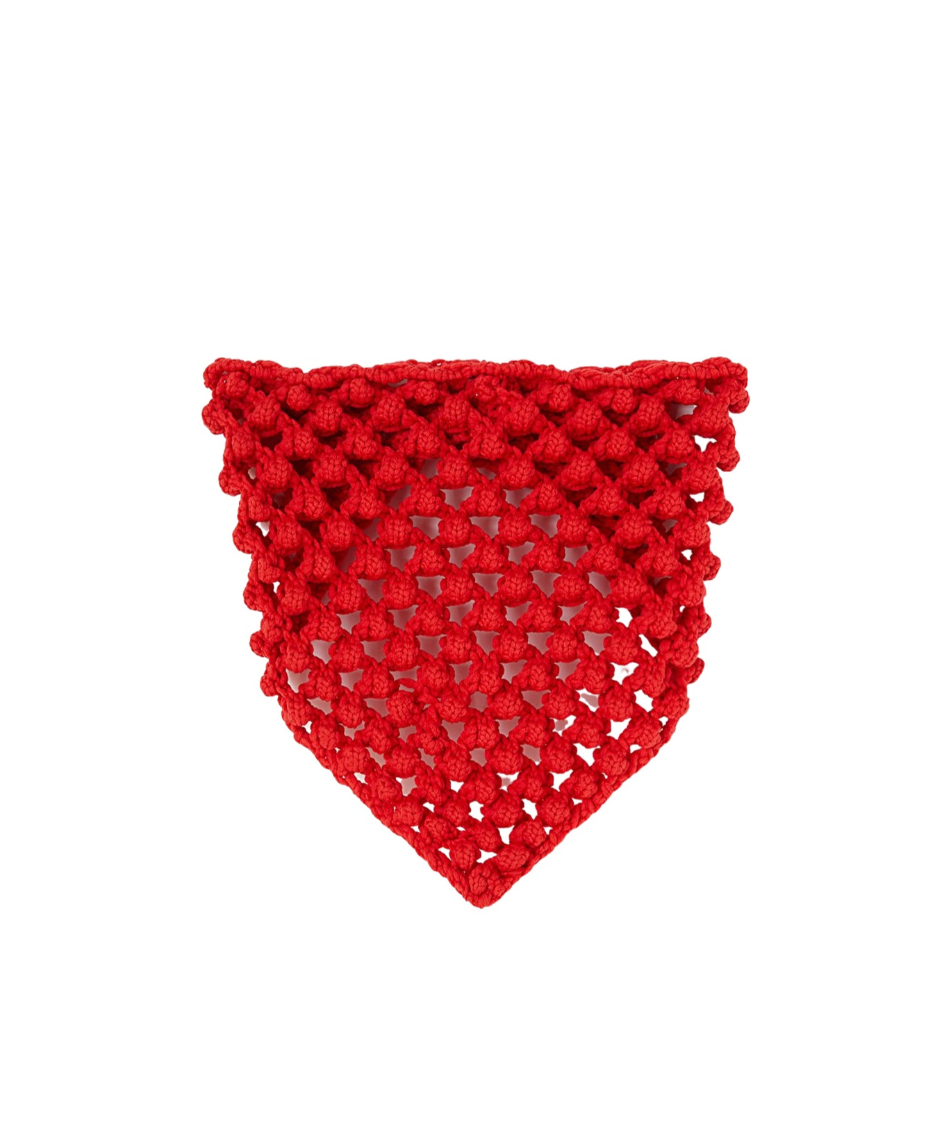 Jil Sander Triangle Knitted Scarf In Red