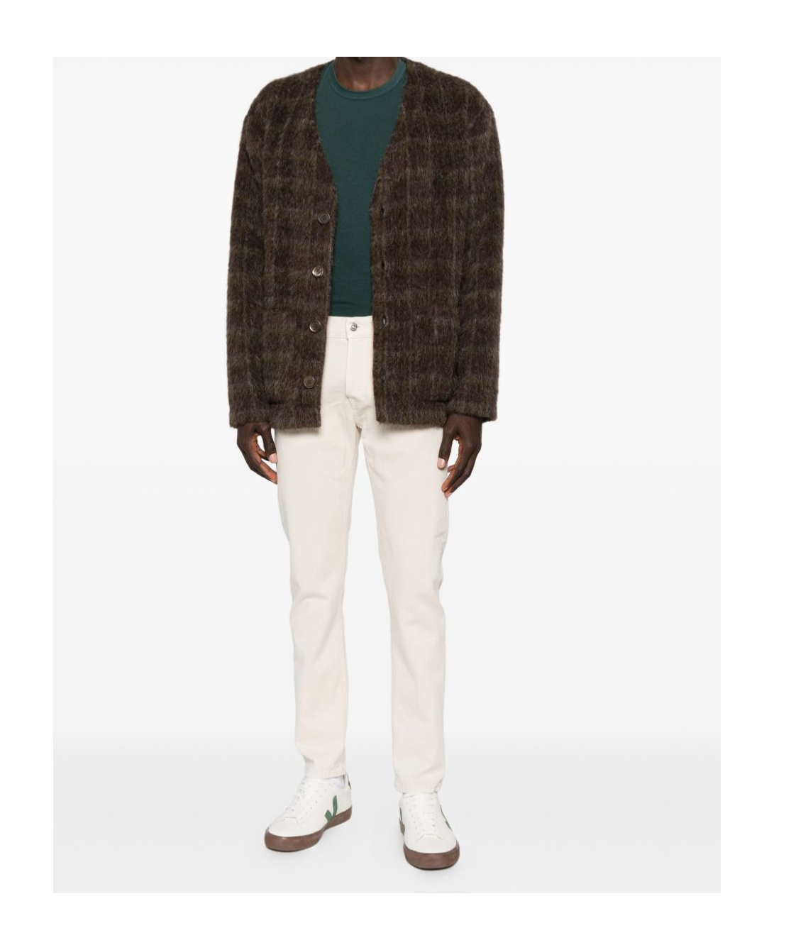 Dondup Classic Straight-leg Beige Jeans With In White
