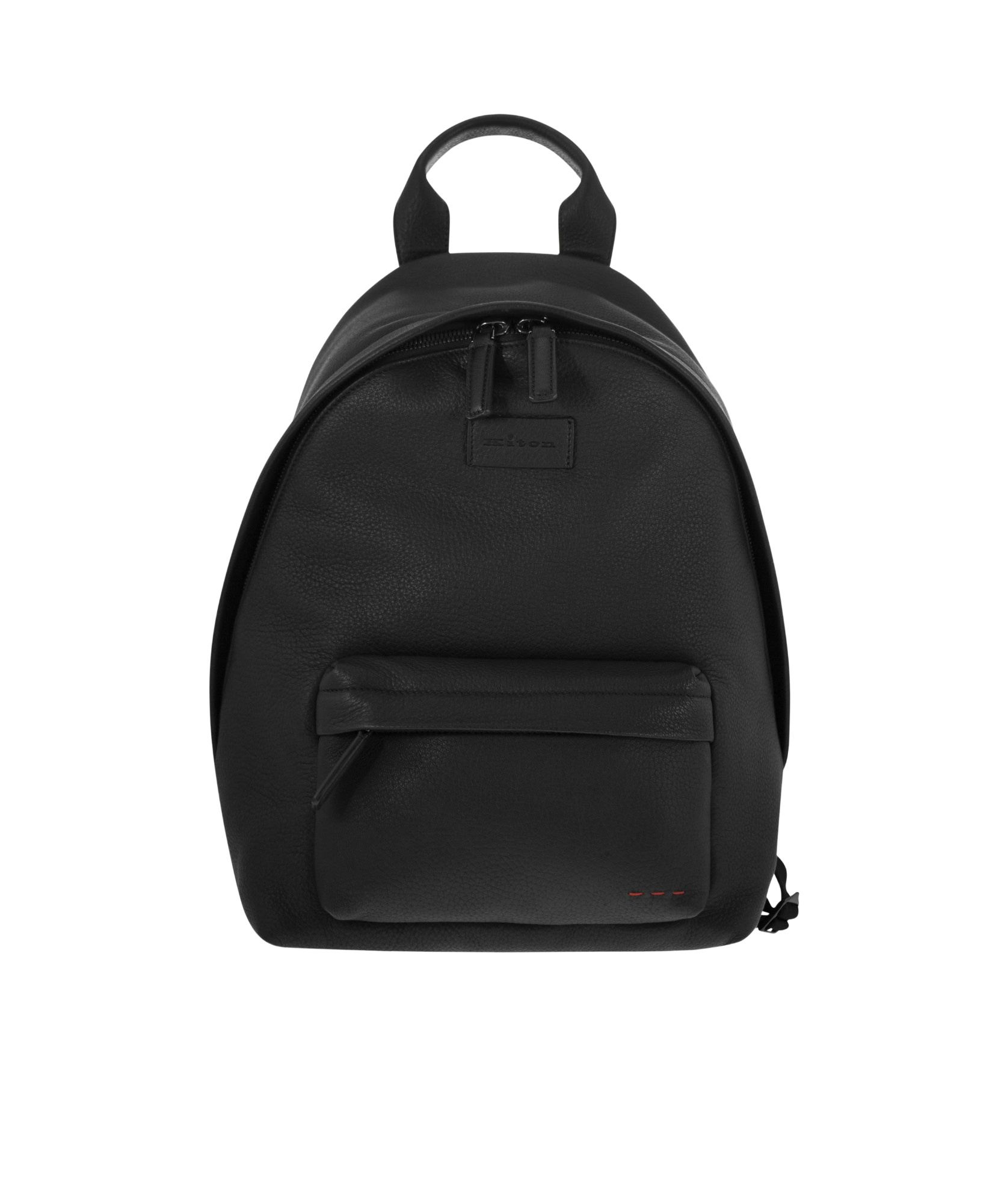 Kiton Zippered Backpack In Black