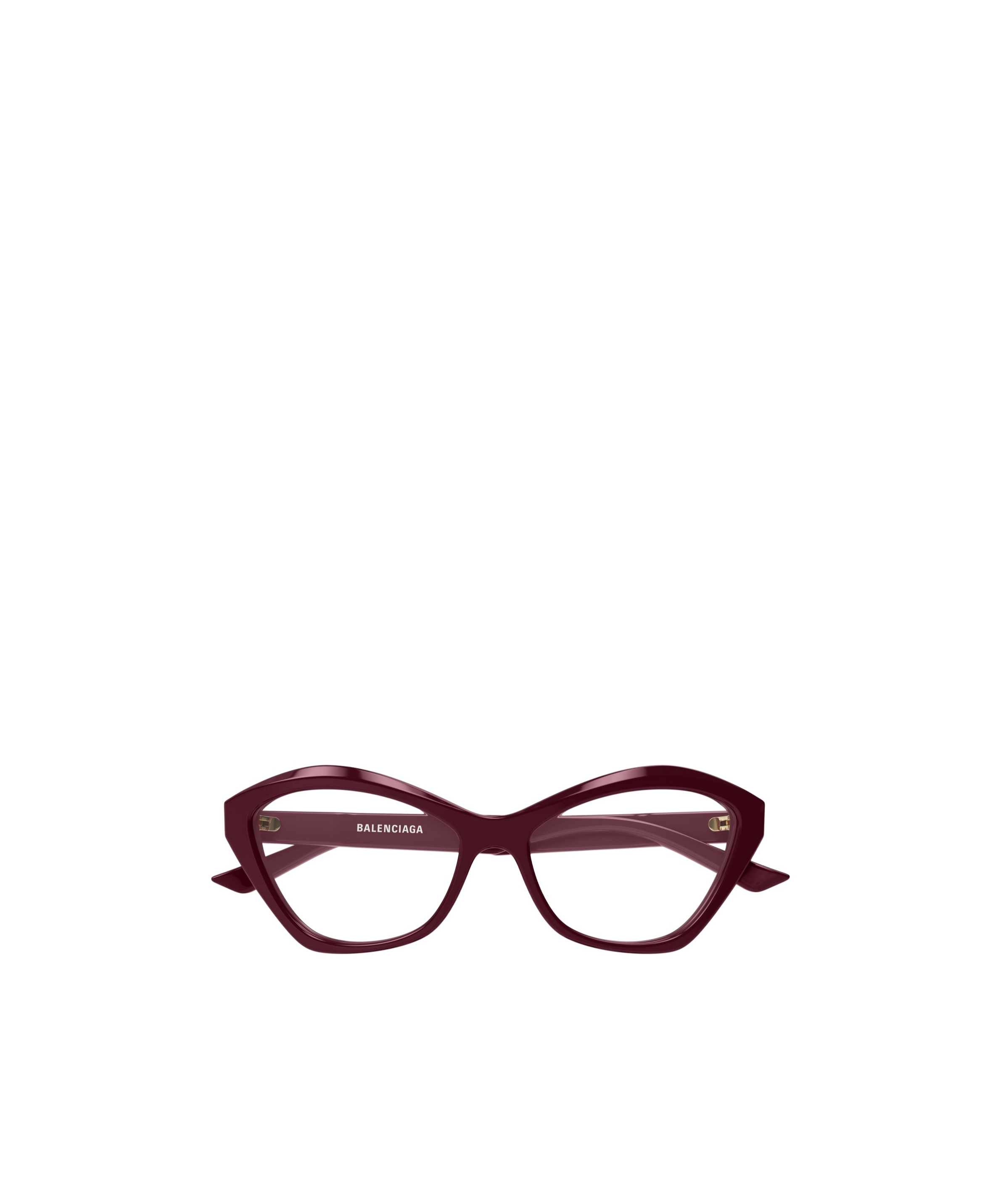 Balenciaga Geometrically Framed Flat Mirror In Red