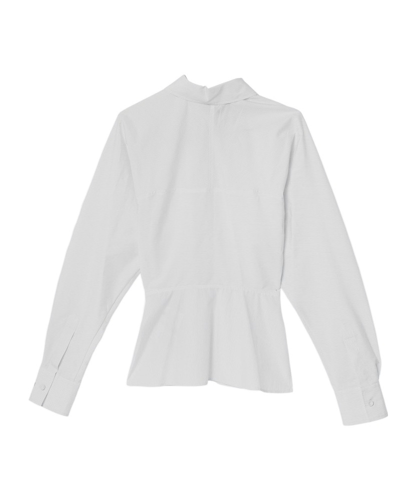 Fendi White Striped Cotton Shirt Women