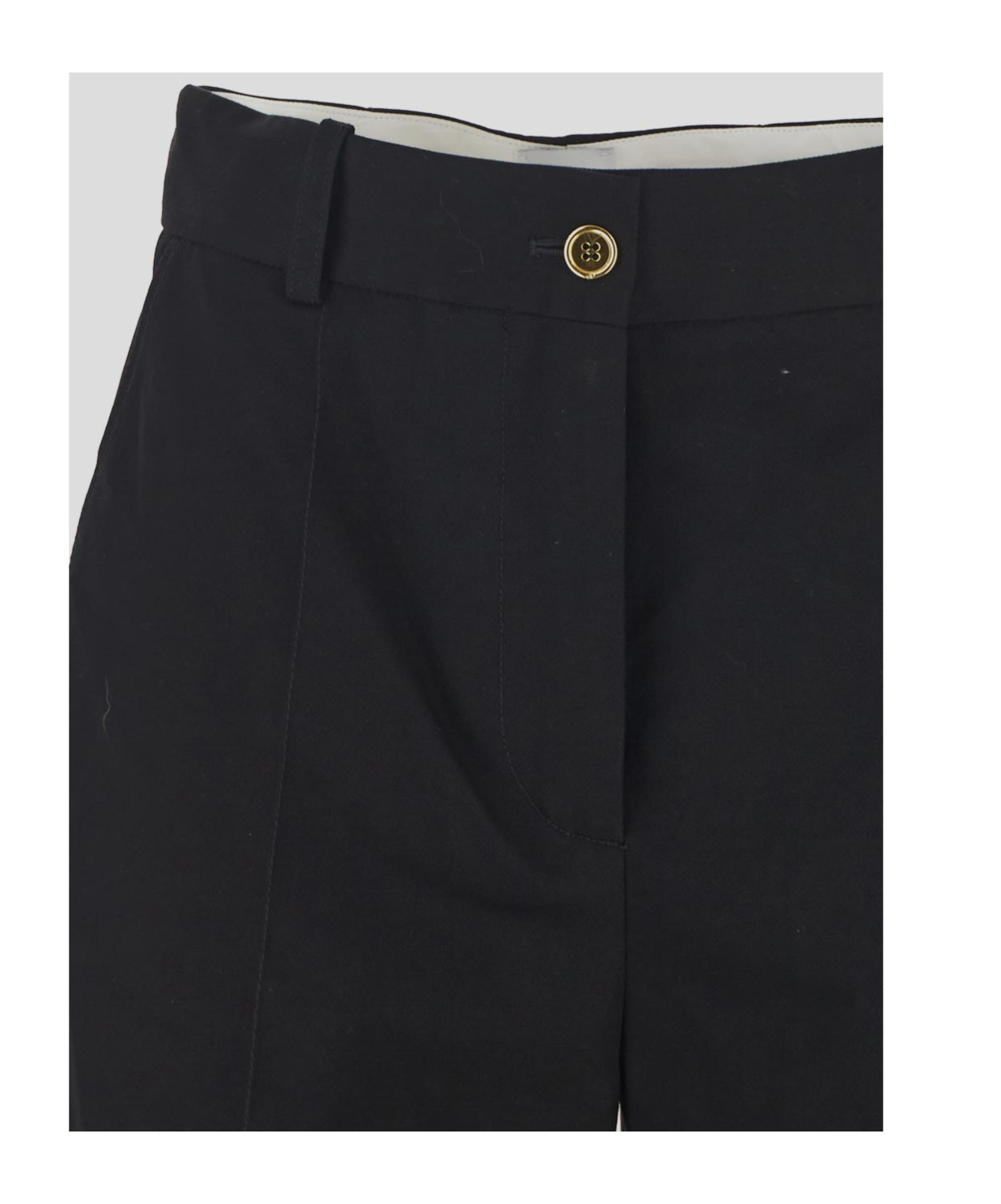Patou Large Belt Trousers In Black