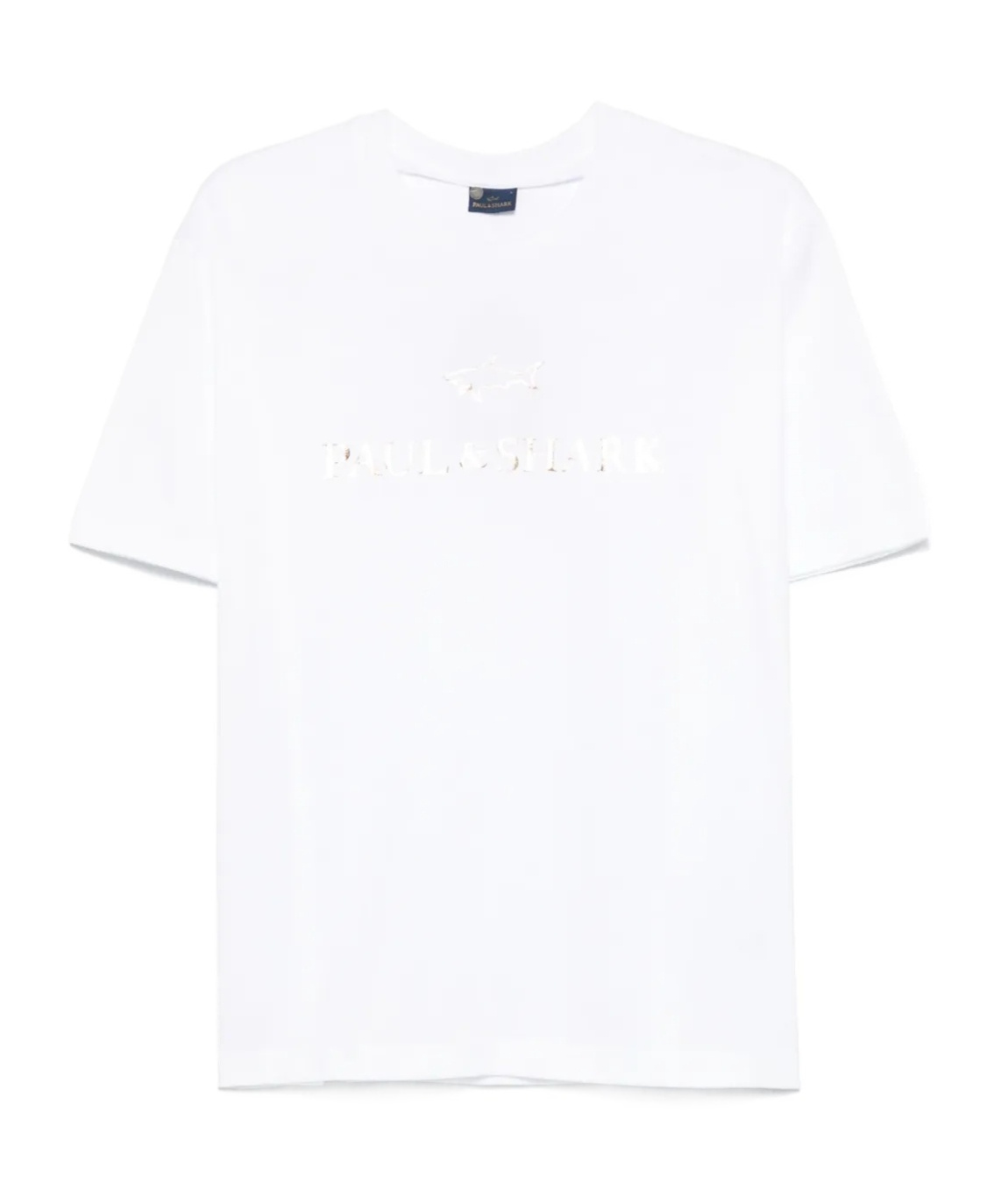 Shop Paul & Shark Logo-print T-shirt In White