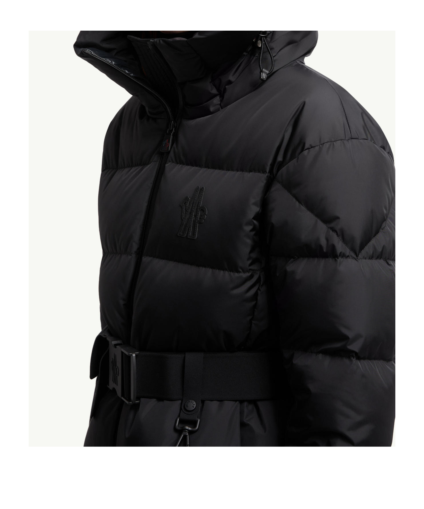 Moncler Bouquetin Padded Jacket Drawstring In Black