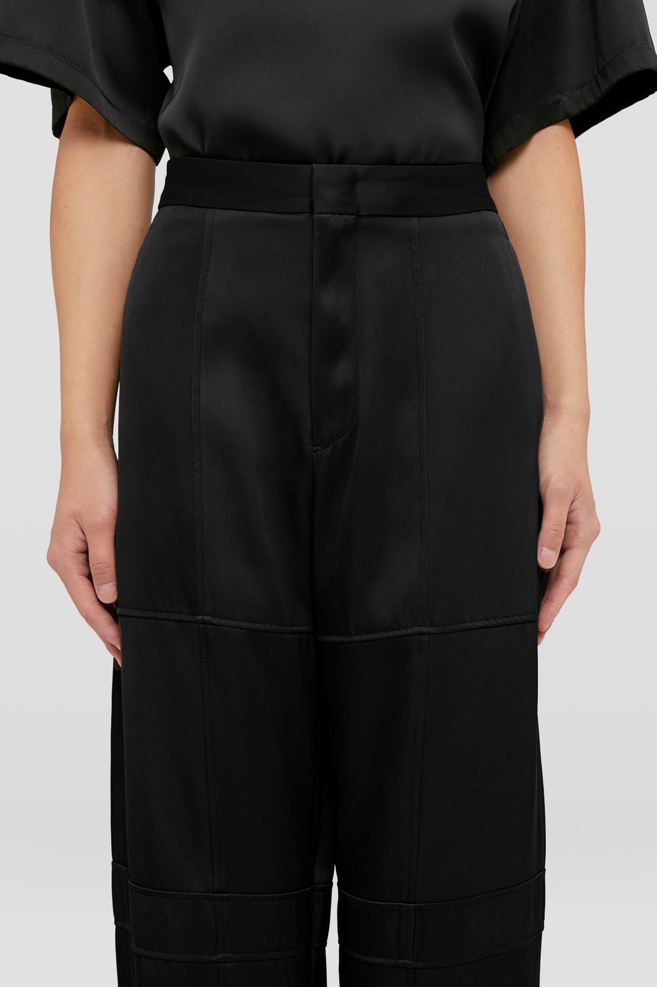Jil Sander Straight-leg Twill Trousers In Black