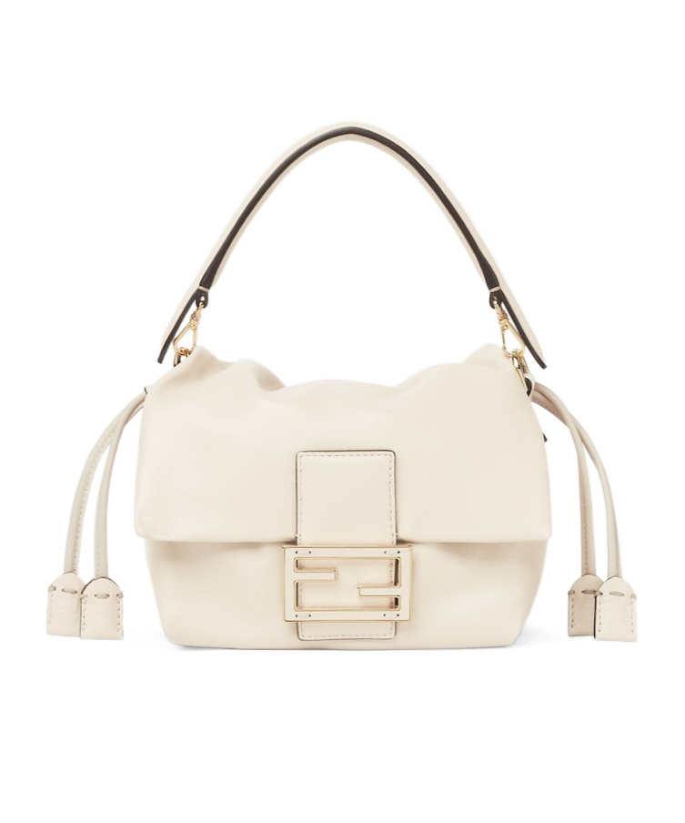 Fendi Camelia Nappa Leather Mini-bag In White