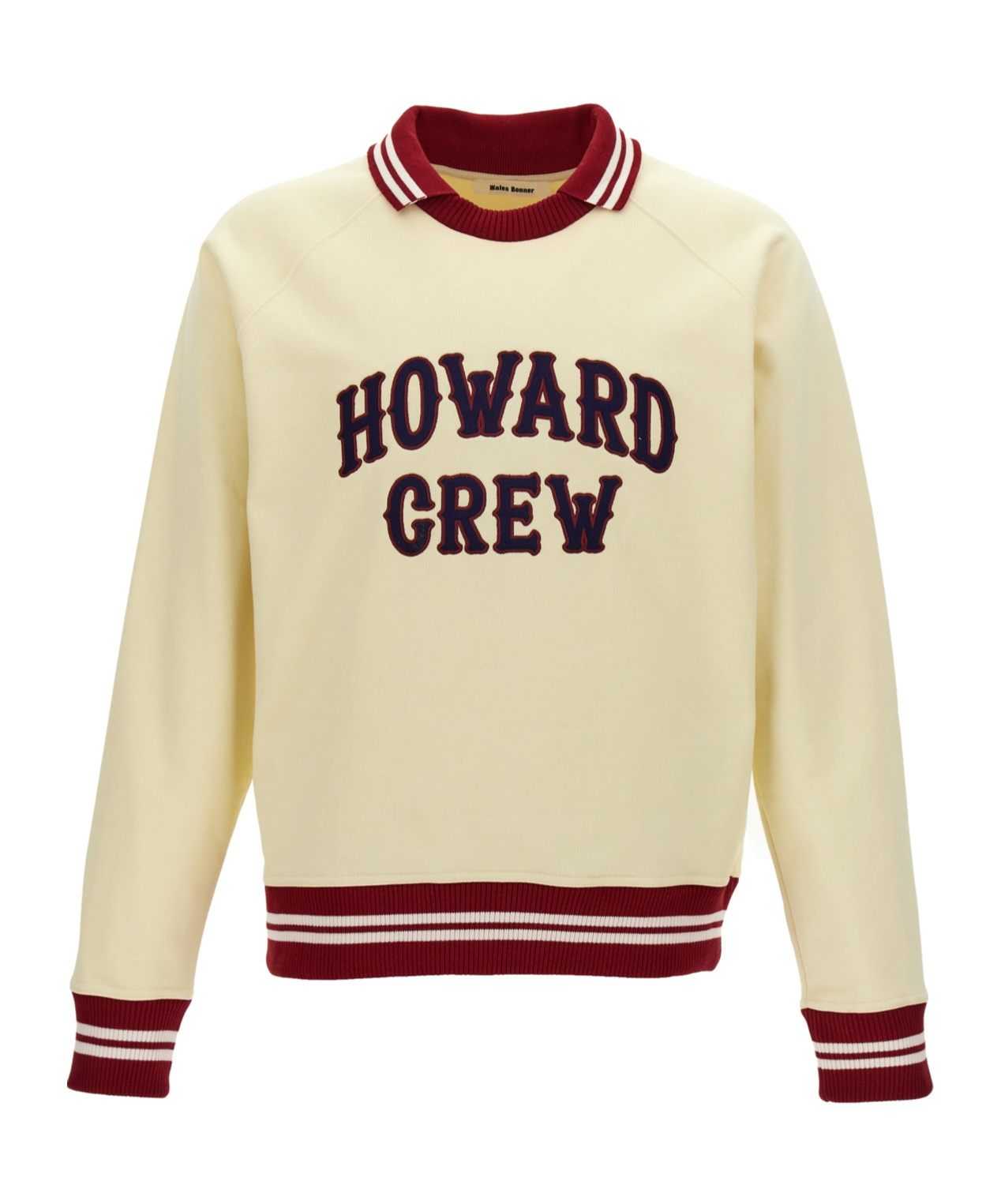 Shop Wales Bonner 'howard Crew' Sweatshirt In Nude