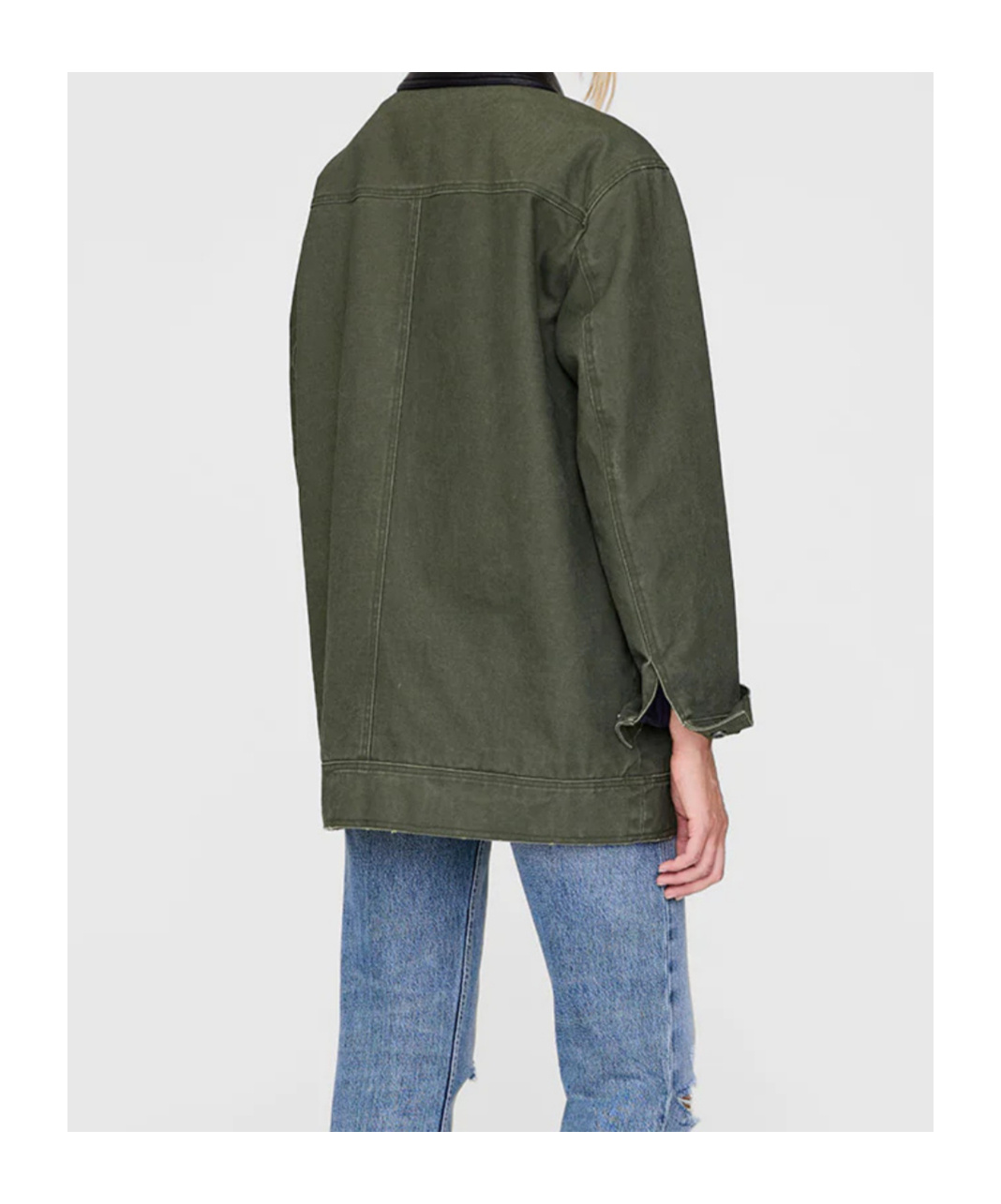 Anine Bing Long-sleeved Casual Jacket In Green