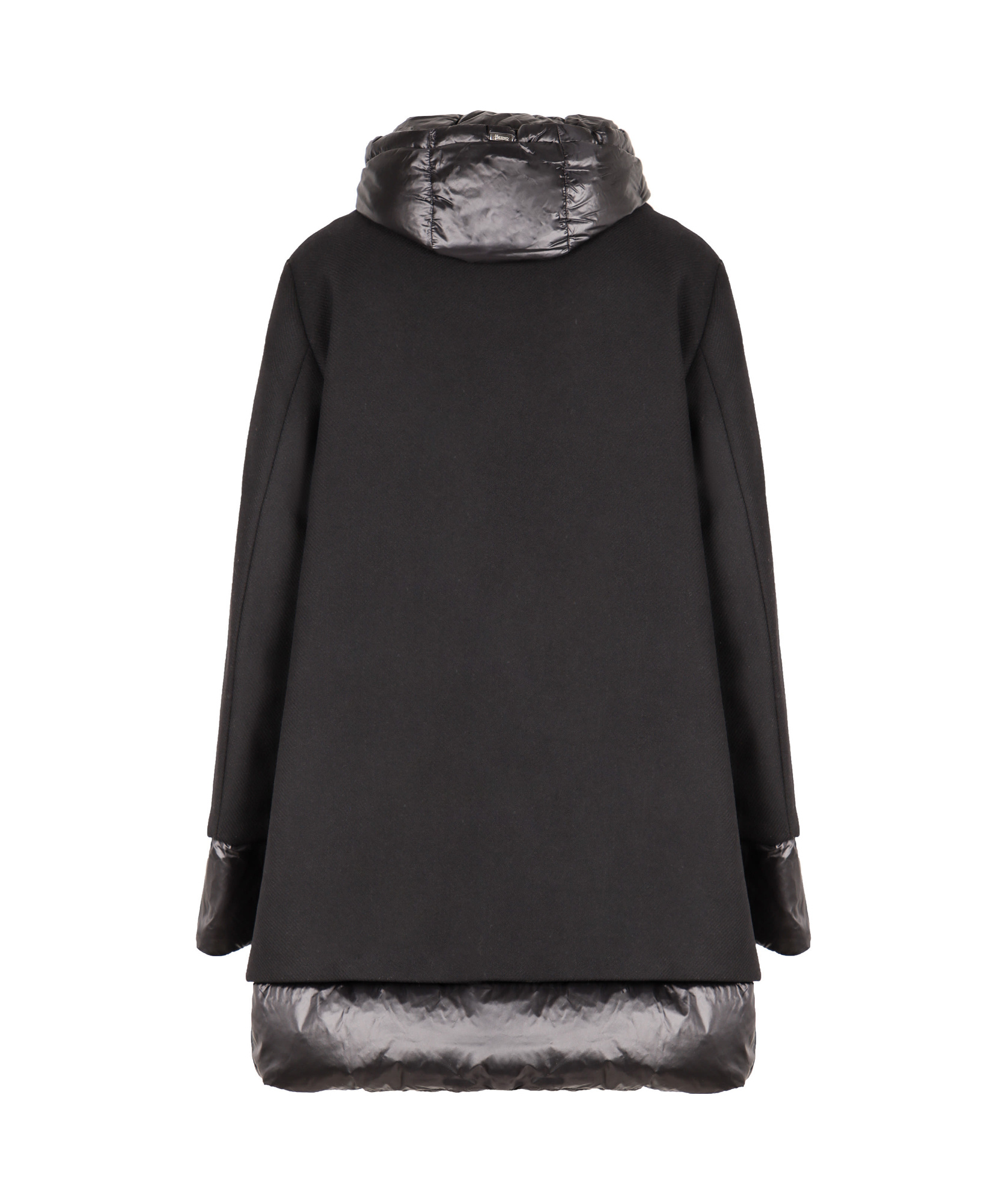 Herno A-line Lightweight Coat In Black