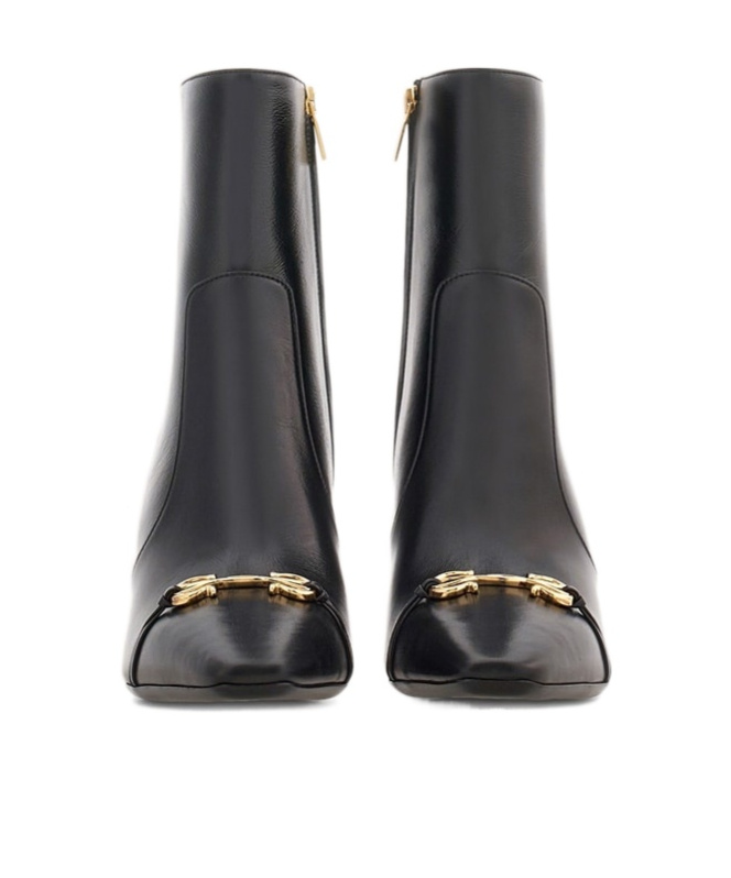 Shop Ferragamo Short Boot In Black