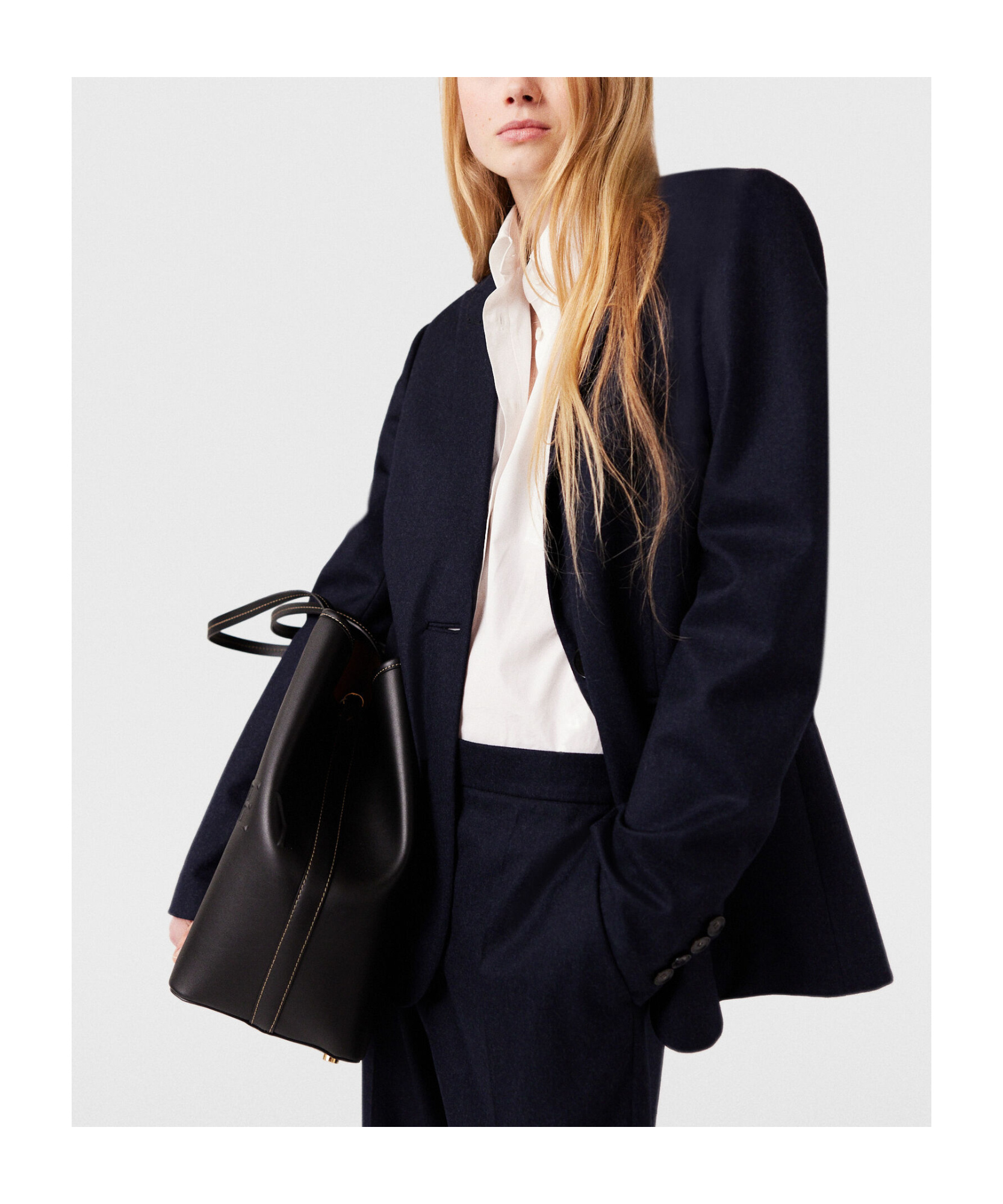 Stella Mccartney Single-breasted Tailored Blazer In Black