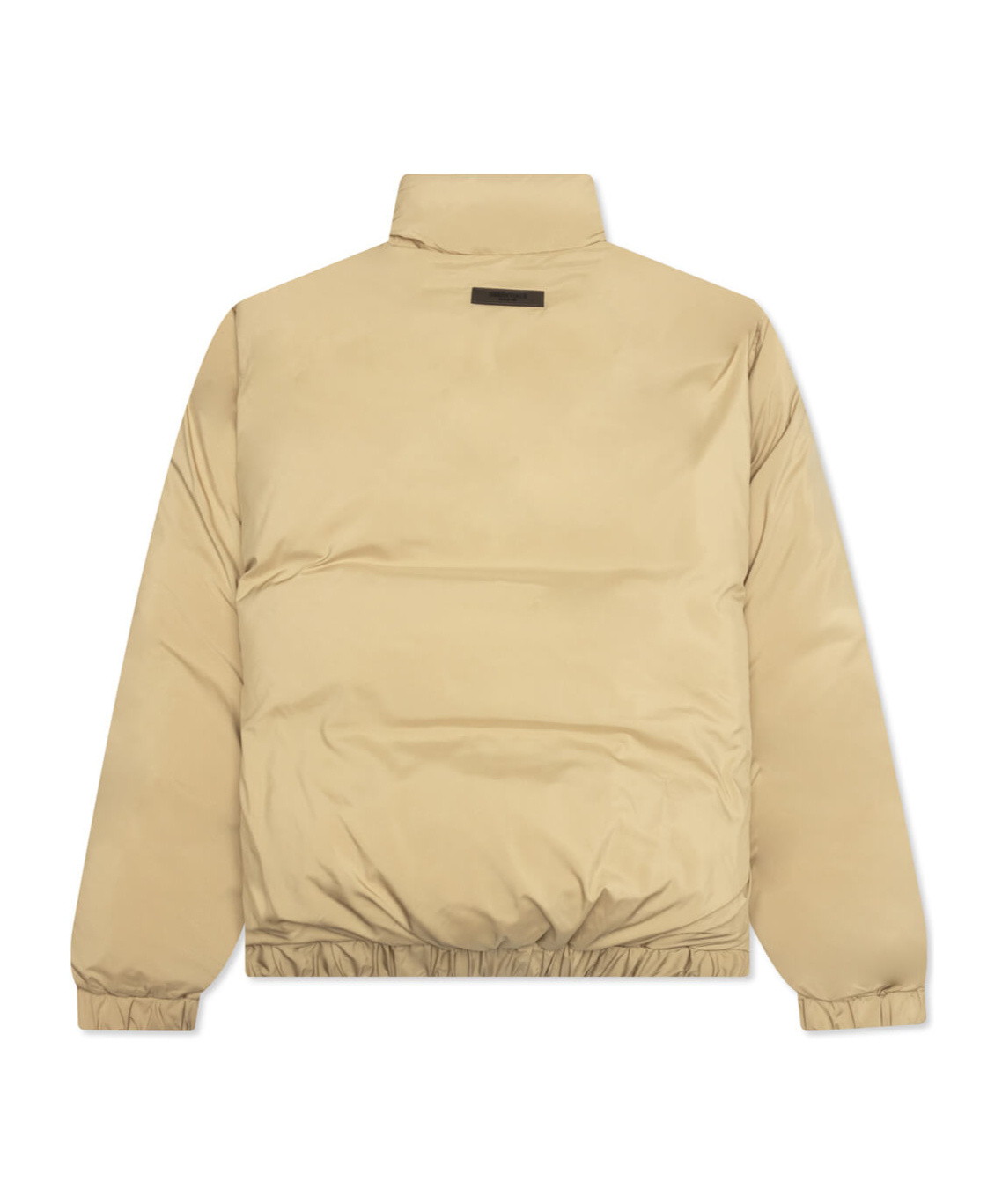 ESSENTIALS FEAR OF GOD ESSENTIALS LOGO PATCH ZIPPED PUFFER JACKET 