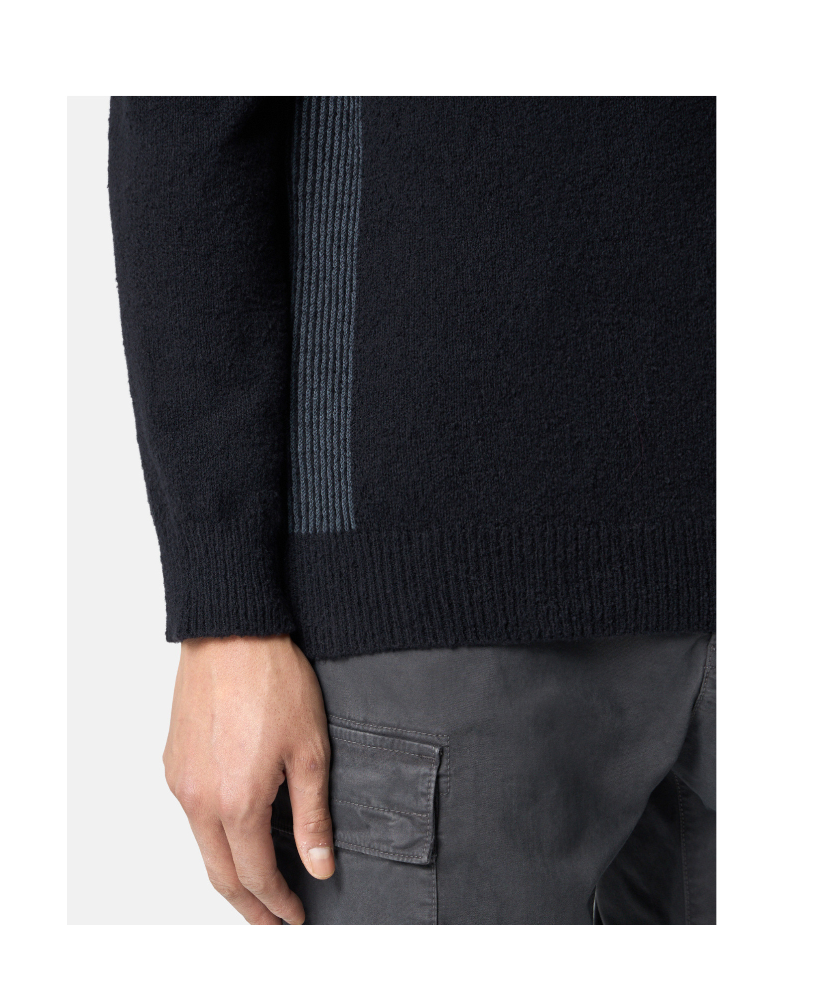 Stone Island 5100005 Gauzed Effect Soft Organic Cotton And Nylon In Black