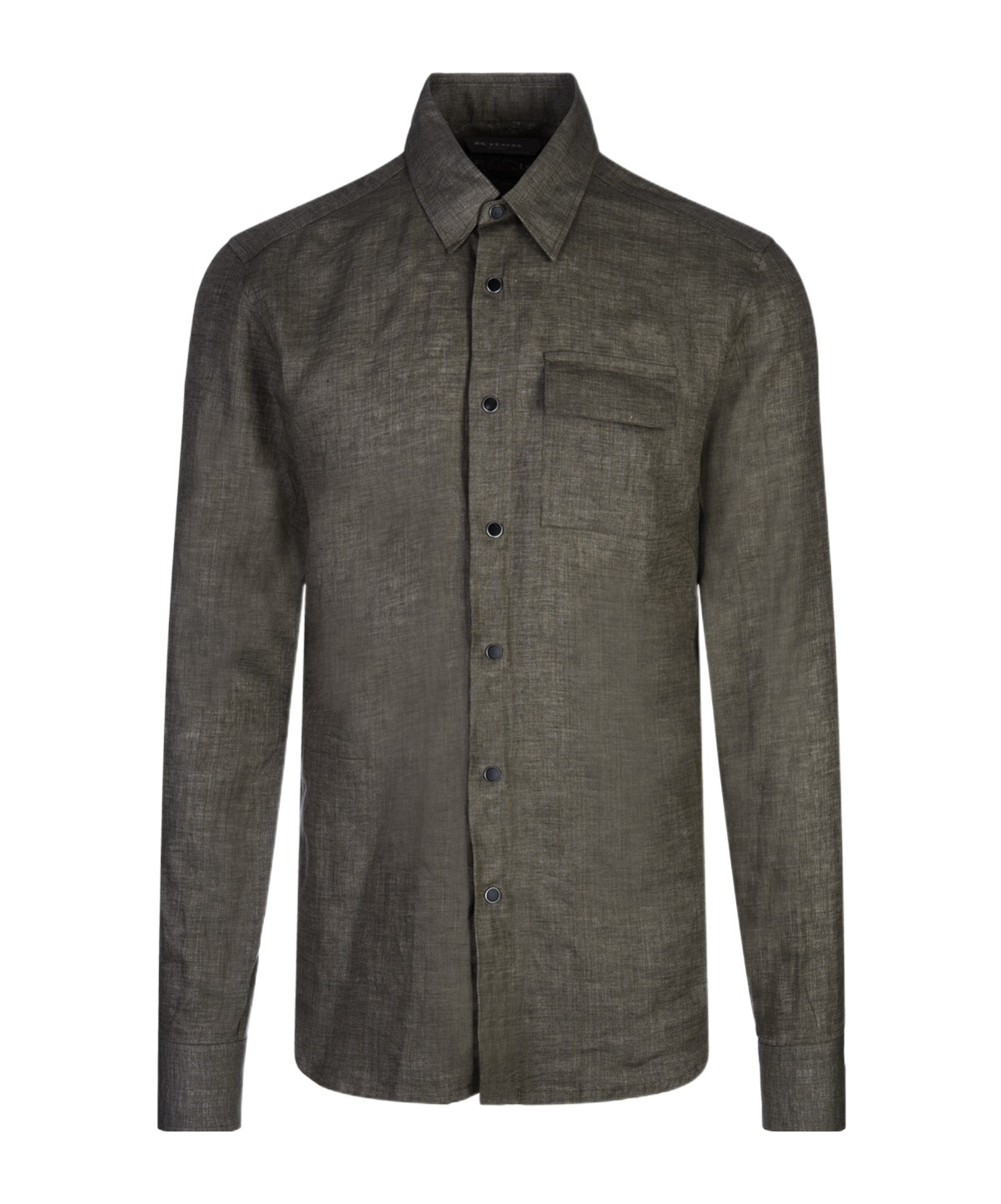 Kiton Long-sleeved Shirt In Green