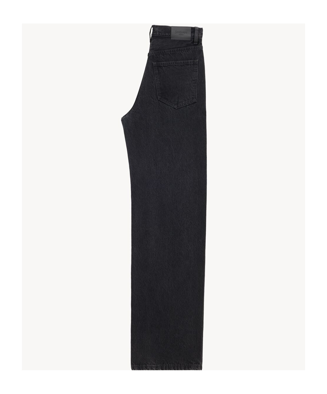 SAINT LAURENT 90'S BAGGY JEANS IN BLACK ROCK DENIM