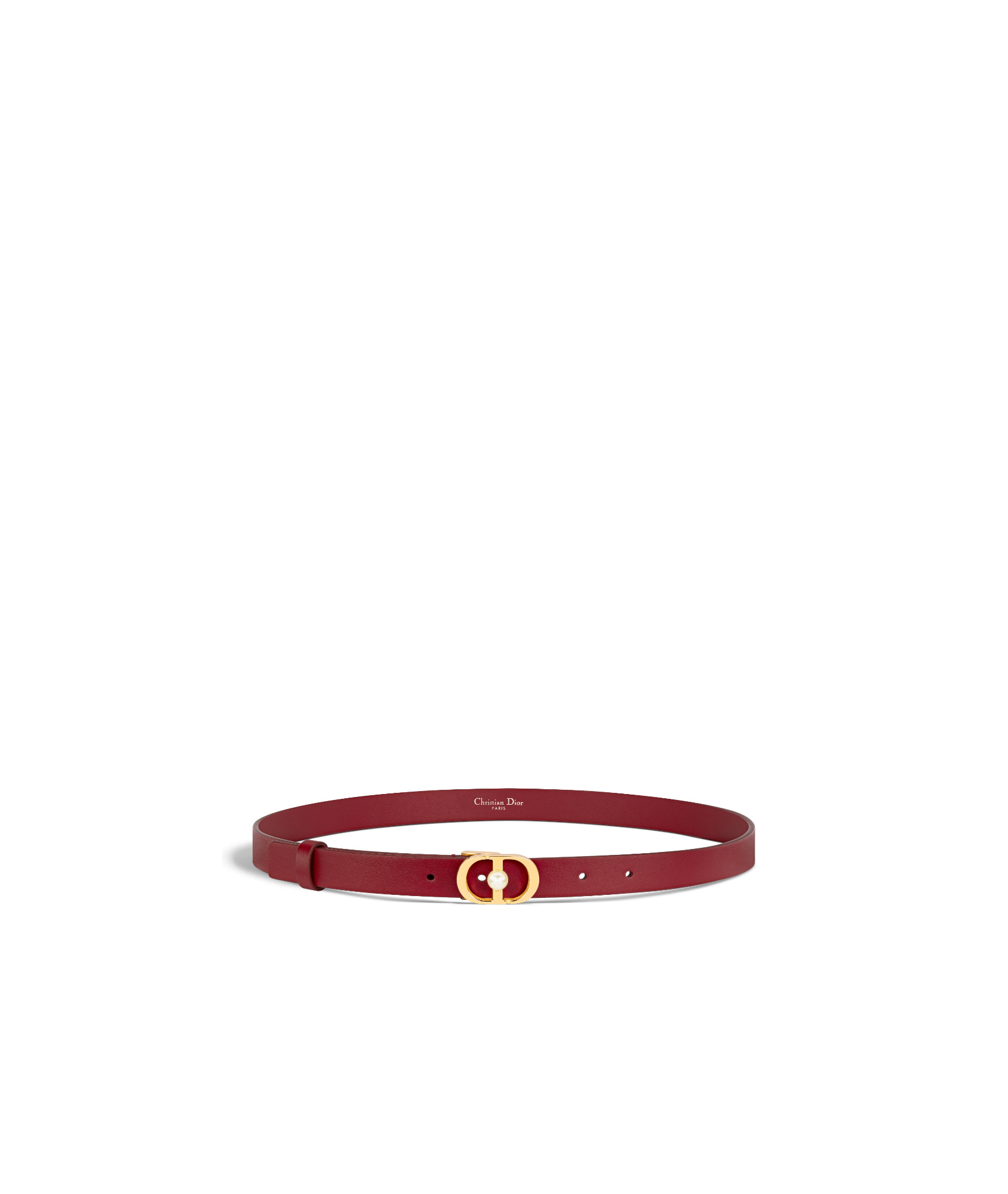 Dior 30 Montaigne Jolie Belt In Cherry Red