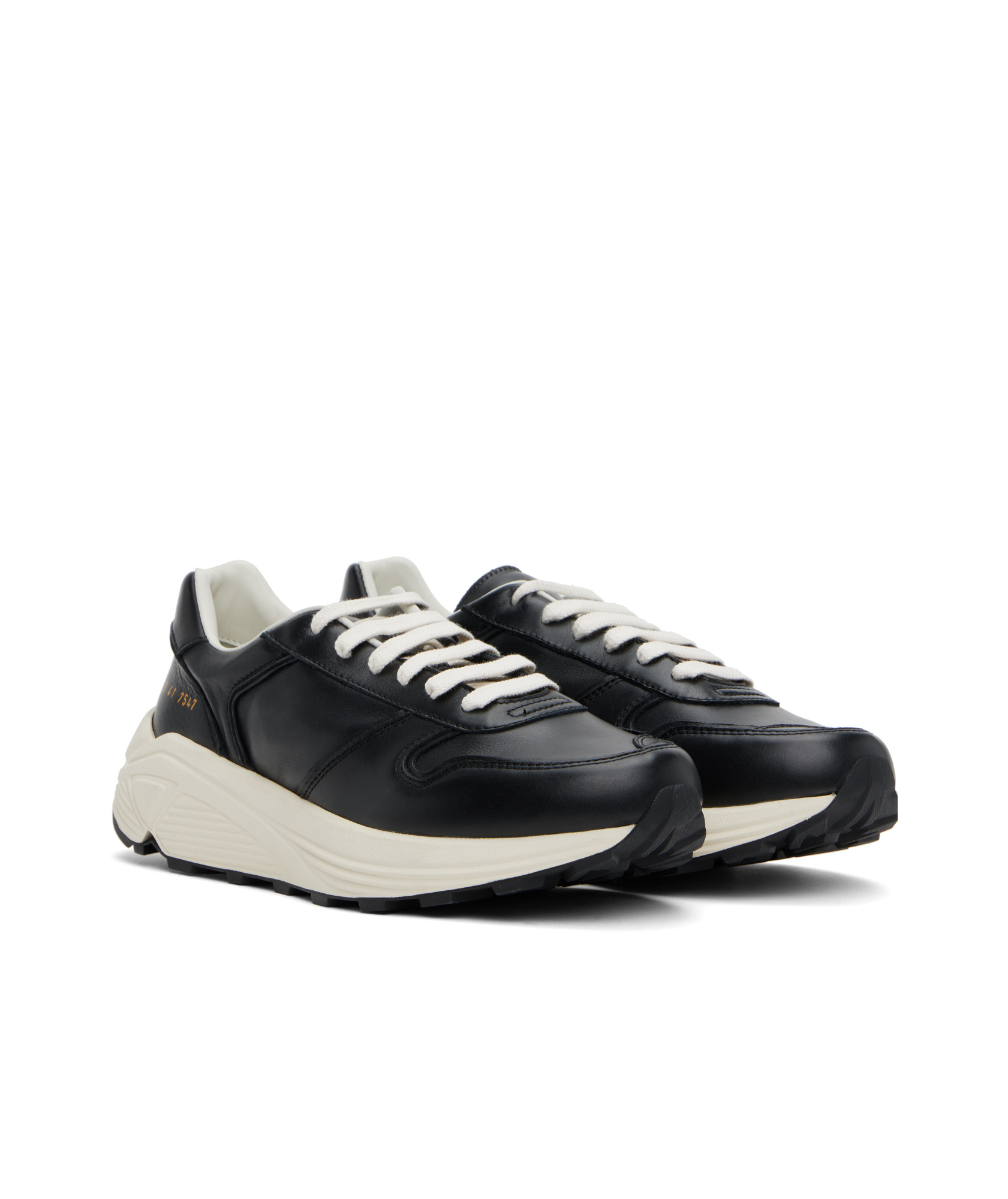 Common Projects Black Premium Sneakers In Black