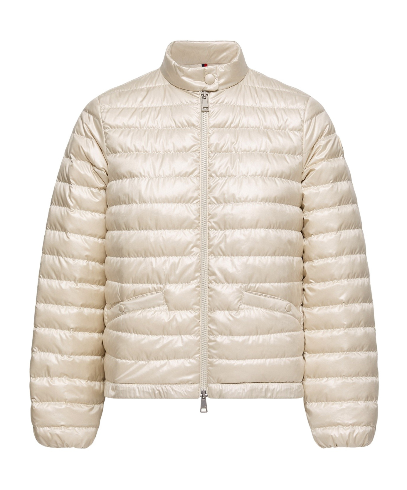 Moncler Azalee Short Down Jacket In Neutral