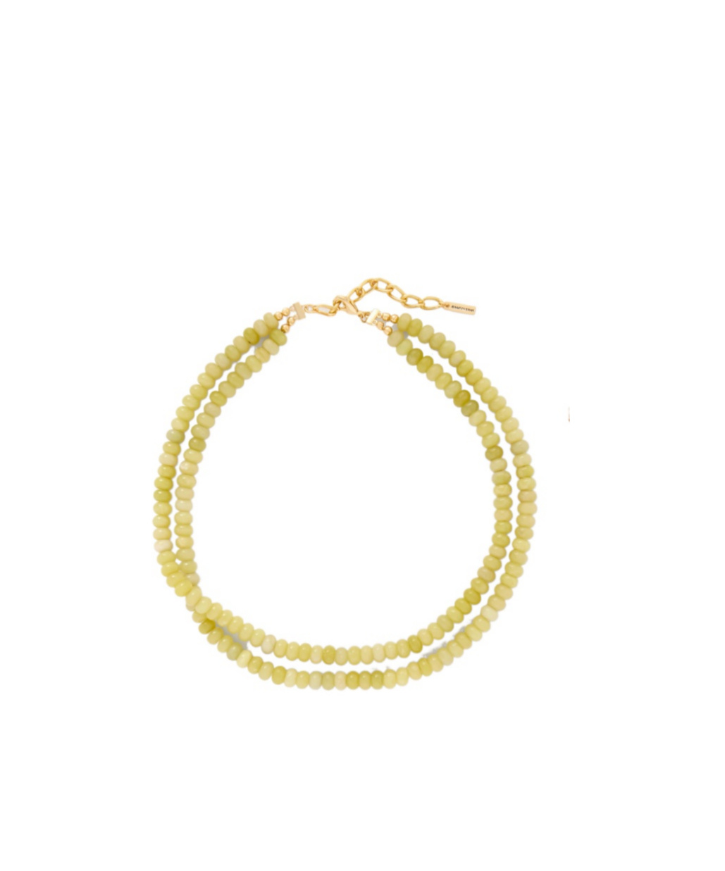 Jennifer Behr Gold-tone Quartz Necklace In Green
