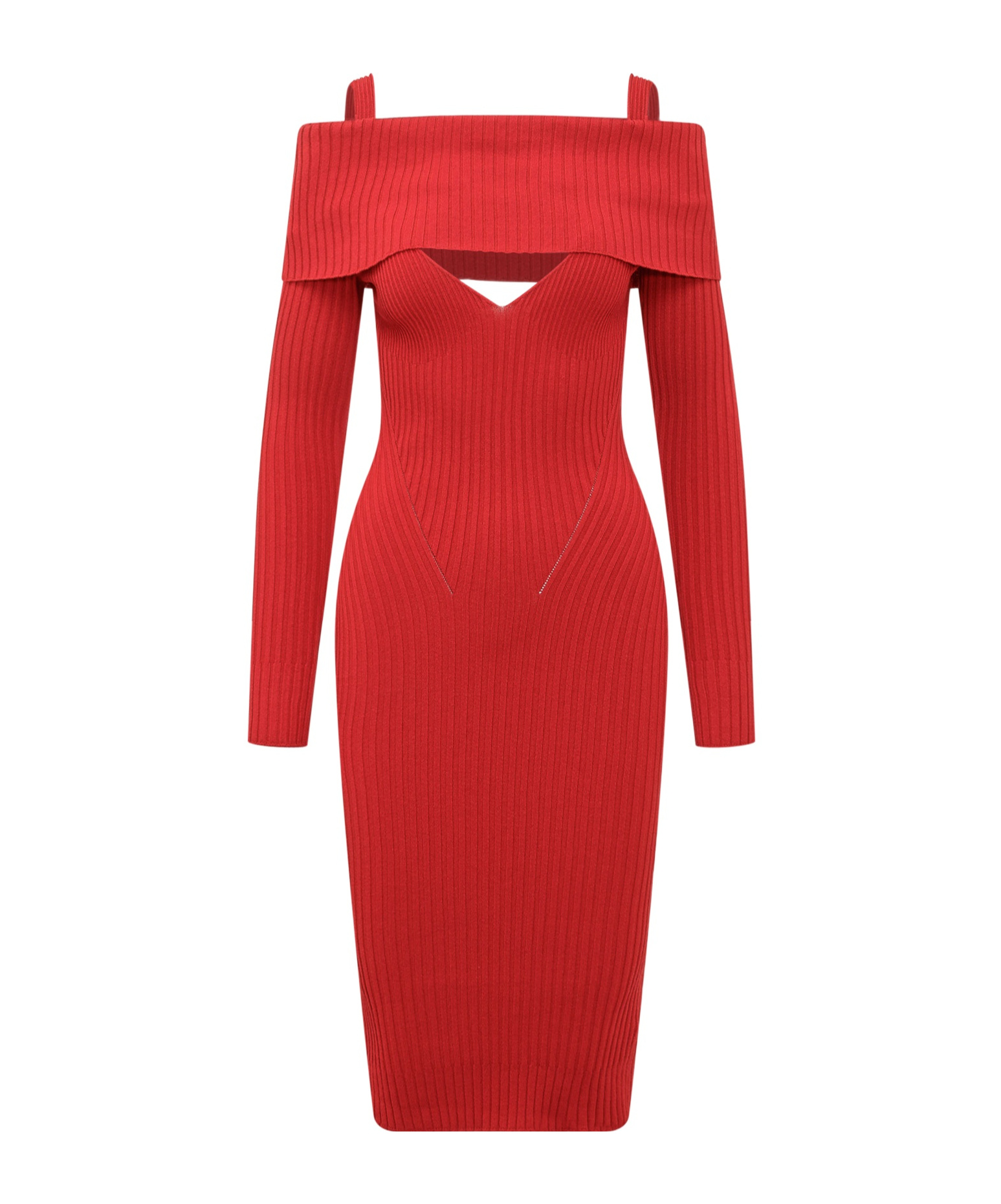 Andreädamo Andreādamo Midi Dress In Red