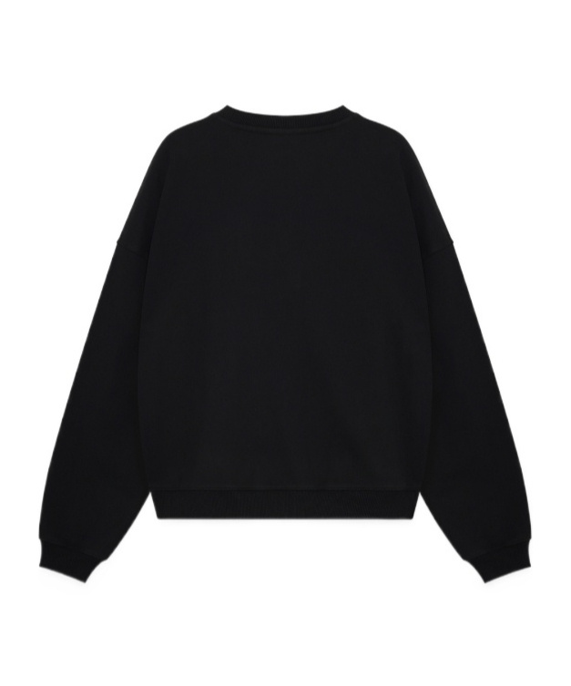 We11 Done Long-sleeved Sweatshirt In Black