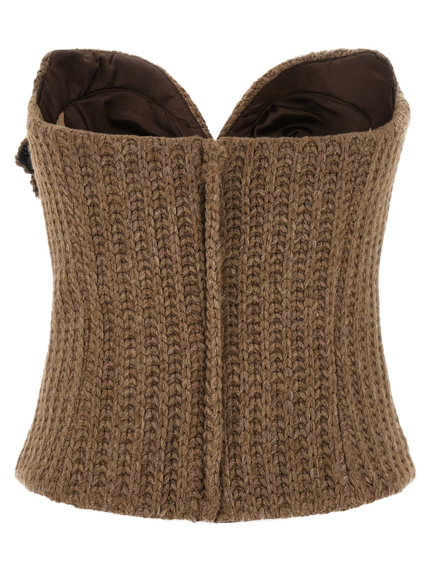 Giuseppe Di Morabito Sleeveless Sweater In Brown